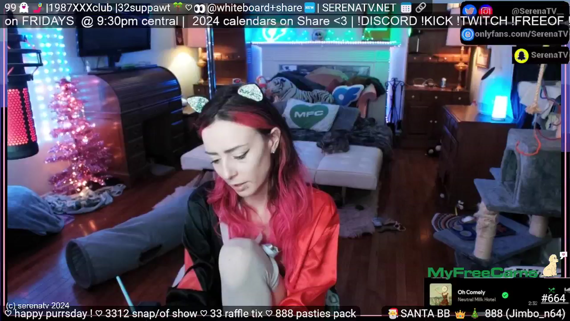 Gallery image thumbnail from serenatv's myfreecams stream on, 07/04/2024, 20:09 image 4 of 20