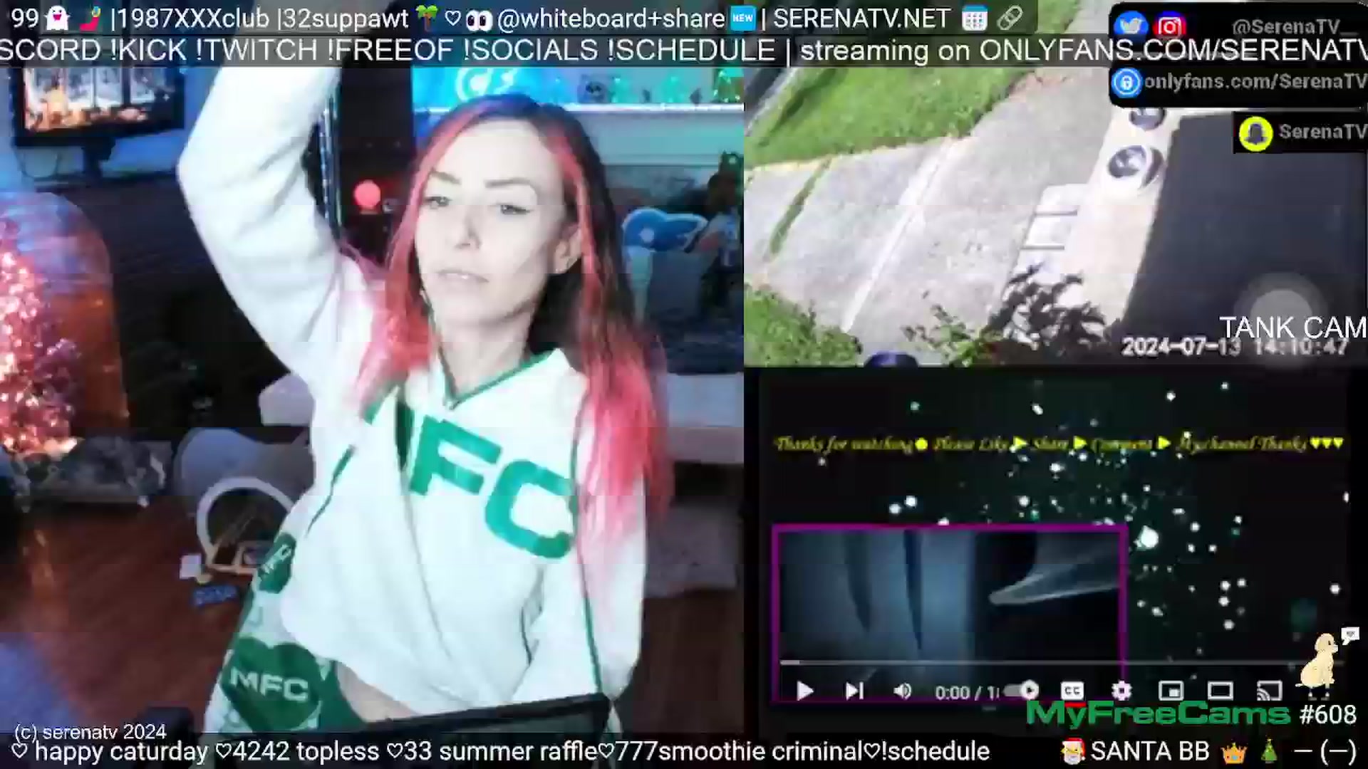 Gallery image thumbnail from serenatv's myfreecams stream on, 07/13/2024, 19:54 image 4 of 20