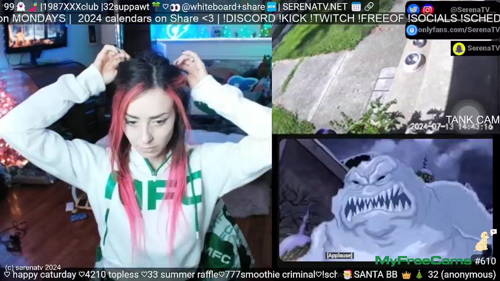 Gallery image thumbnail from serenatv's myfreecams stream on, 07/13/2024, 19:54 image 17 of 20