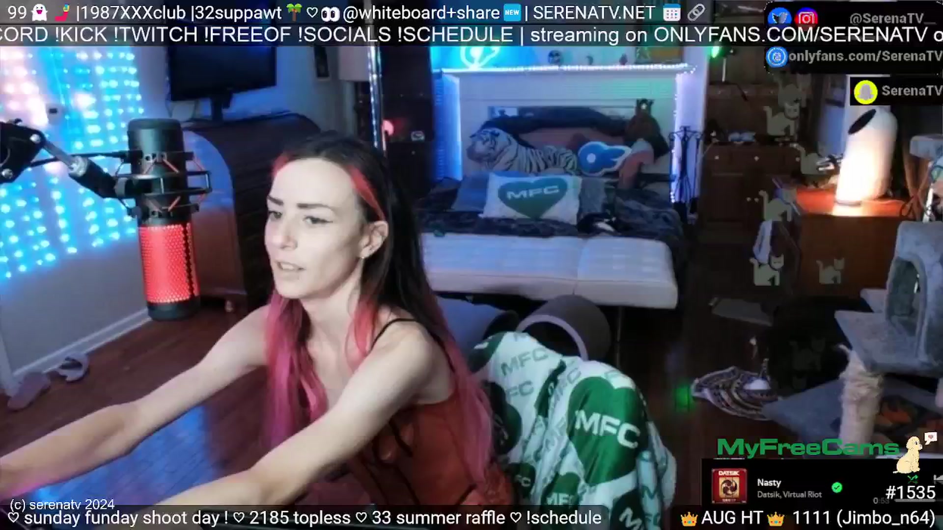 Gallery image thumbnail from serenatv's myfreecams stream on, 08/04/2024, 20:05 image 6 of 20