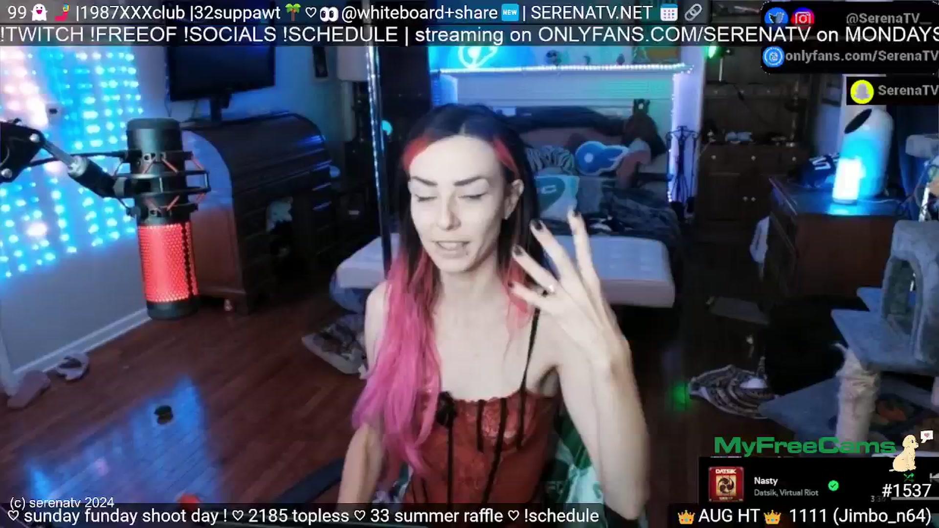 Gallery image thumbnail from serenatv's myfreecams stream on, 08/04/2024, 20:05 image 7 of 20