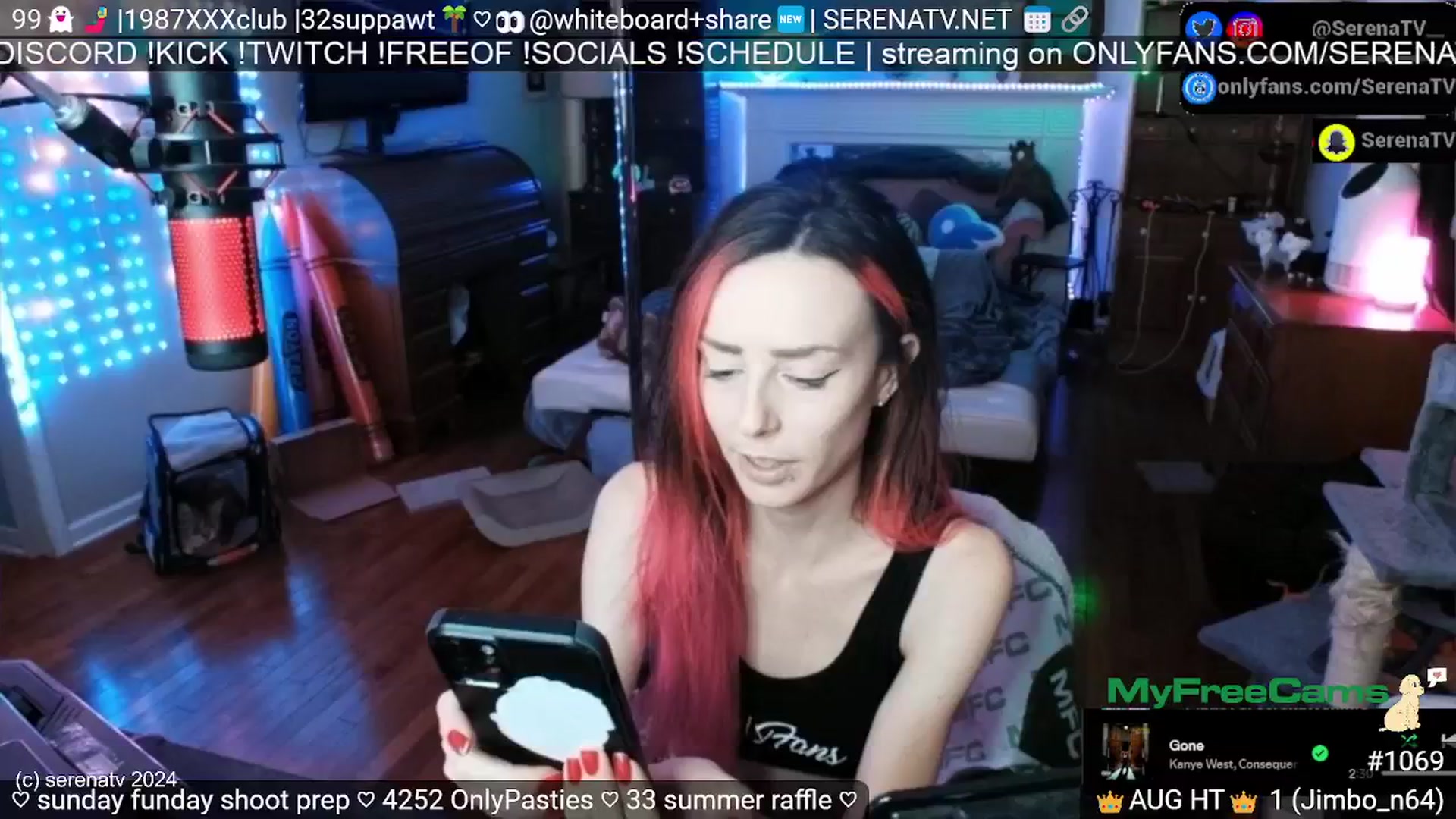 Gallery image thumbnail from serenatv's myfreecams stream on, 08/18/2024, 20:05 image 5 of 20