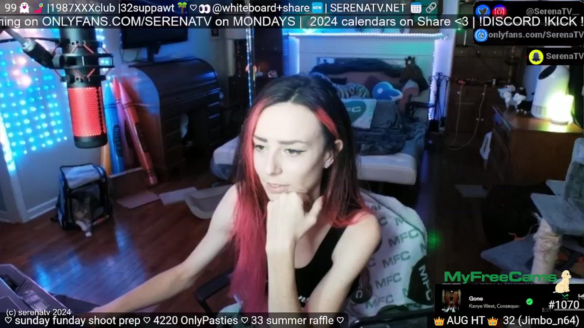 Gallery image thumbnail from serenatv's myfreecams stream on, 08/18/2024, 20:05 image 6 of 20