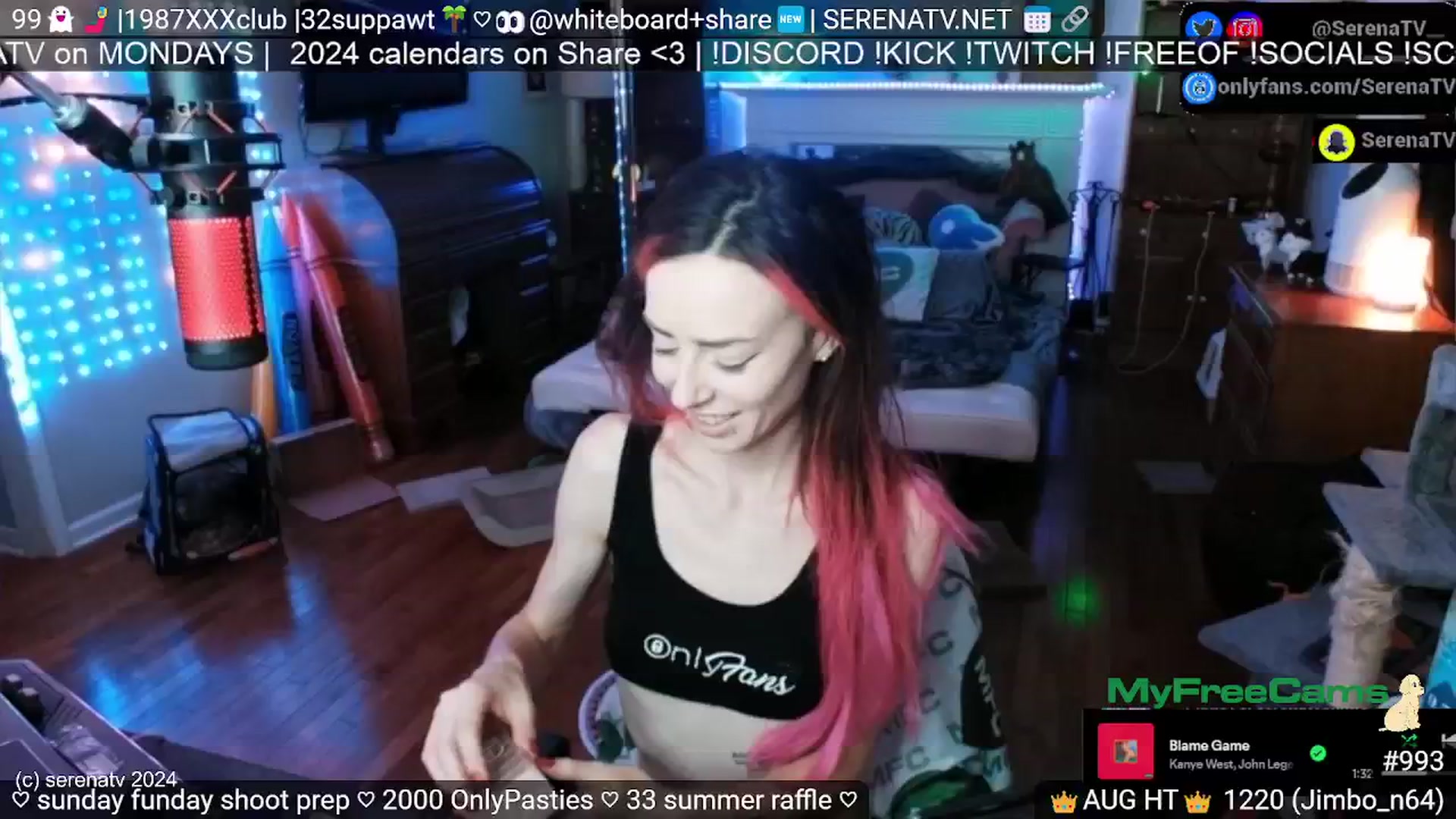 Gallery image thumbnail from serenatv's myfreecams stream on, 08/18/2024, 20:05 image 11 of 20