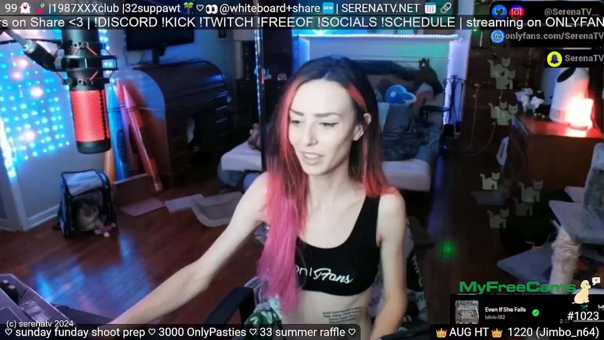 Gallery image thumbnail from serenatv's myfreecams stream on, 08/18/2024, 20:05 image 7 of 20