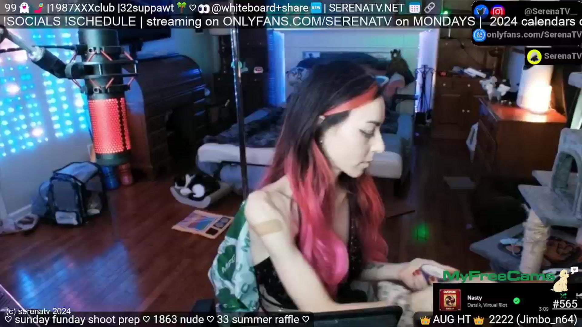 Gallery image thumbnail from serenatv's myfreecams stream on, 08/25/2024, 19:58 image 19 of 20