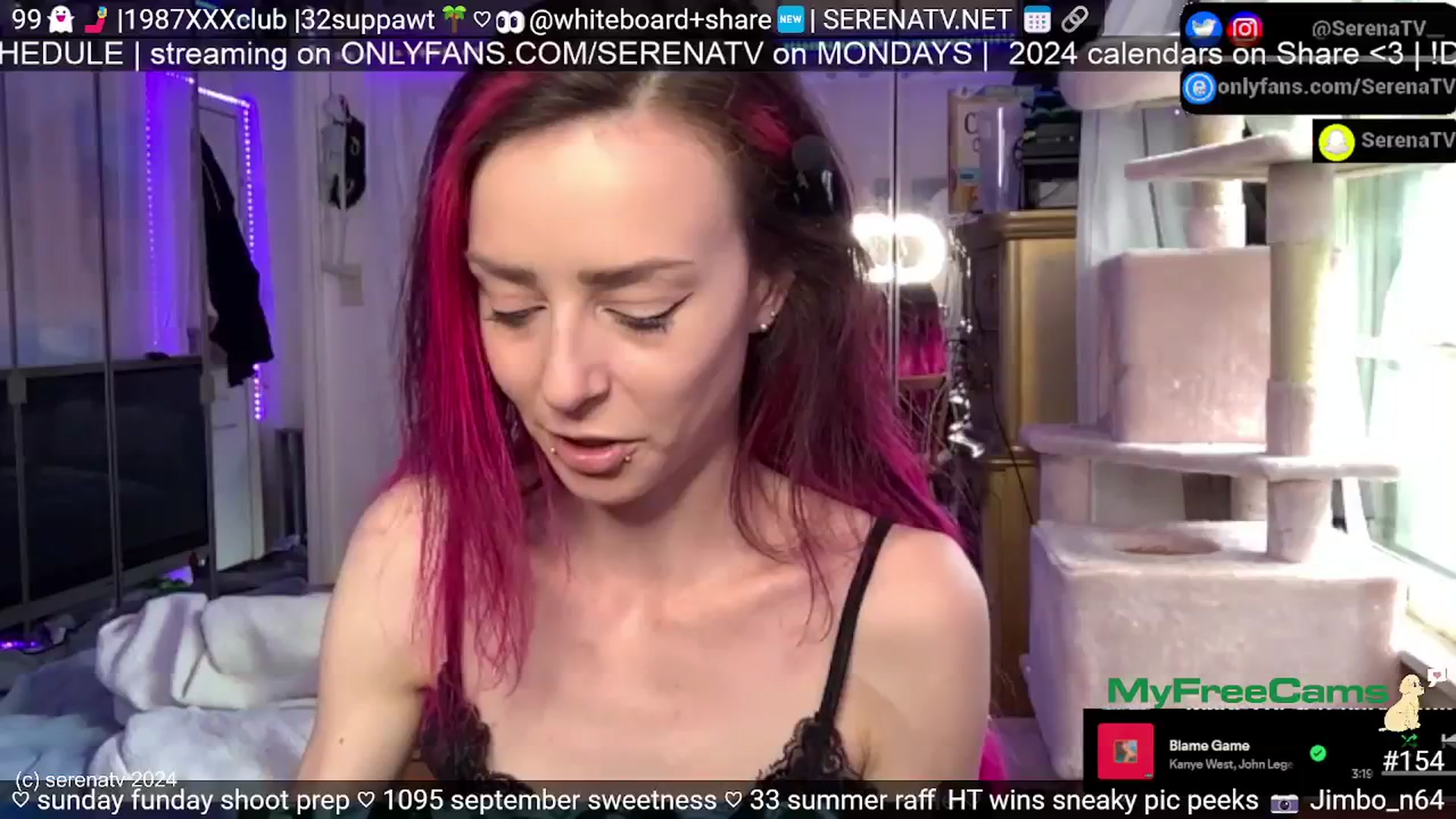 Gallery image thumbnail from serenatv's myfreecams stream on, 09/01/2024, 20:14 image 9 of 20