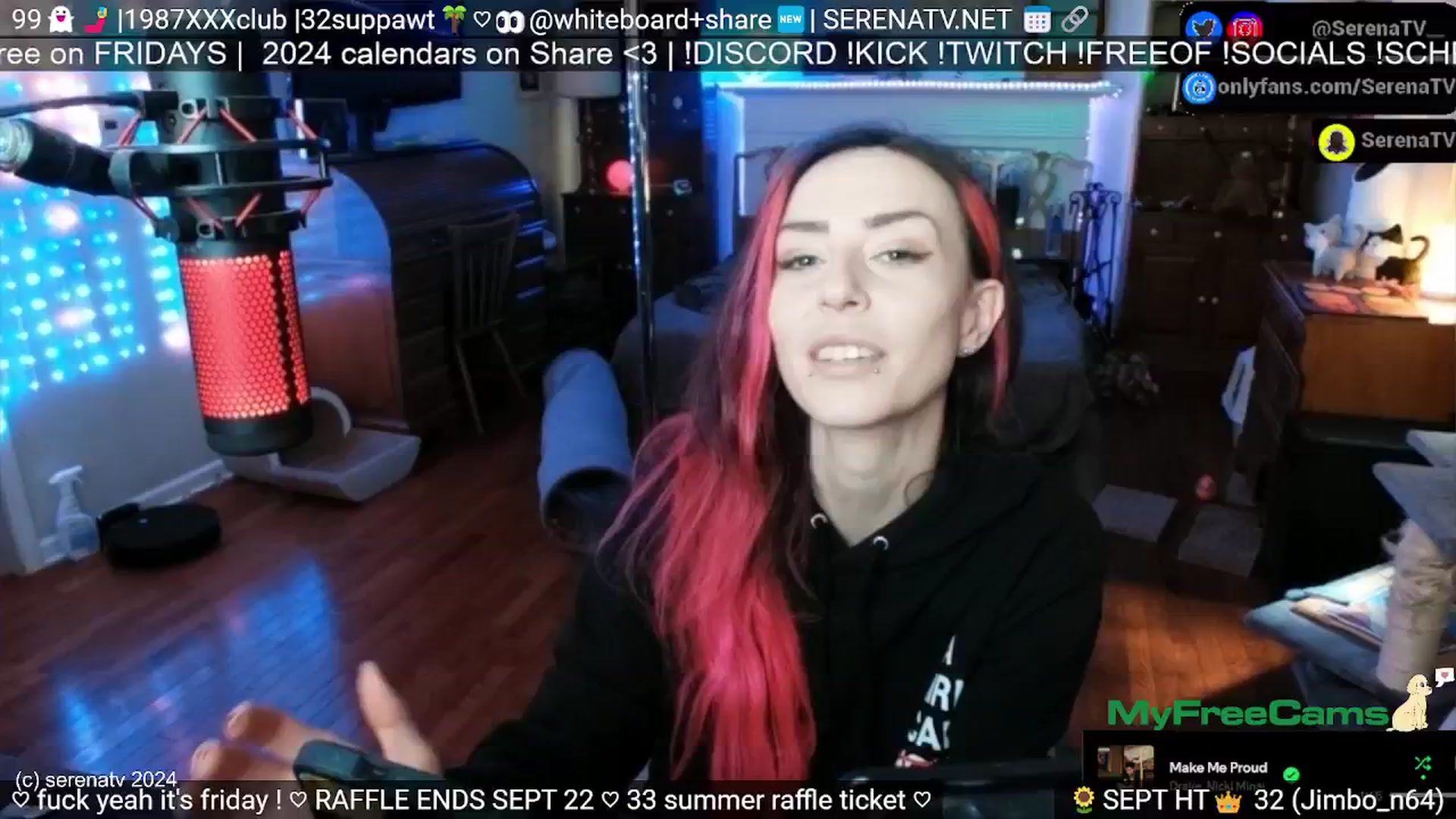 Gallery image thumbnail from serenatv's myfreecams stream on, 09/20/2024, 19:06 image 13 of 20
