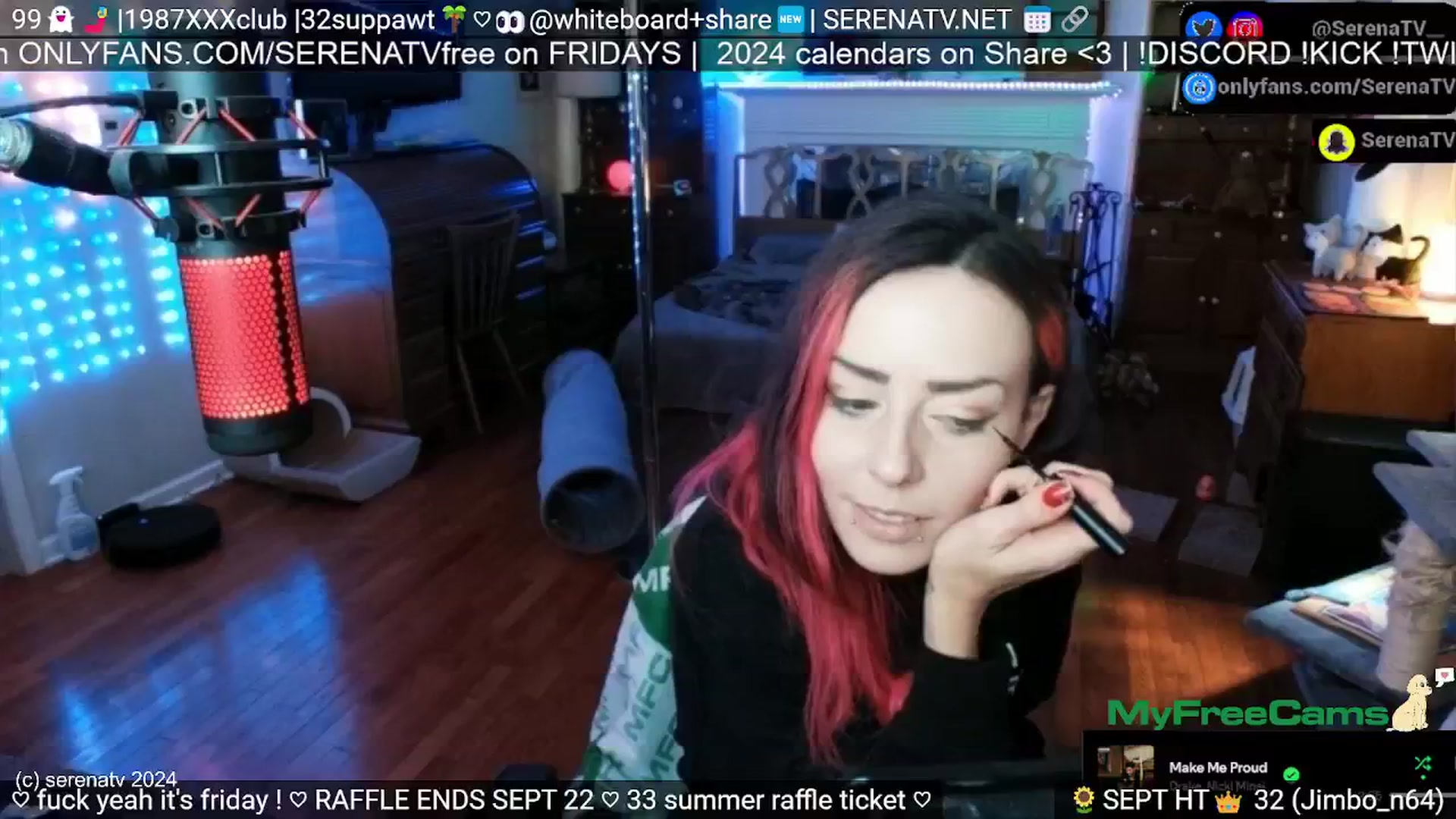 Gallery image thumbnail from serenatv's myfreecams stream on, 09/20/2024, 19:06 image 14 of 20