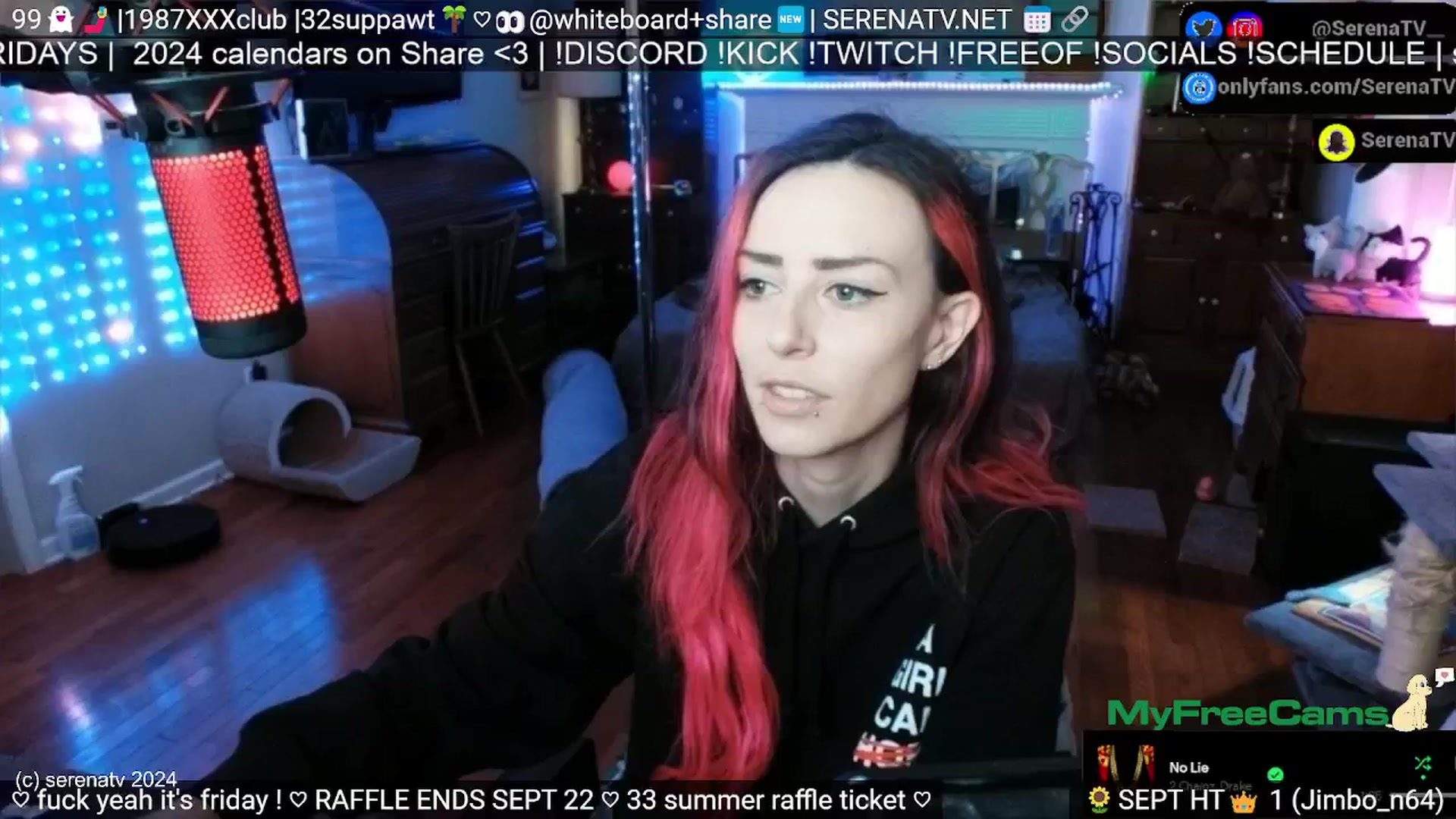 Gallery image thumbnail from serenatv's myfreecams stream on, 09/20/2024, 19:06 image 3 of 20