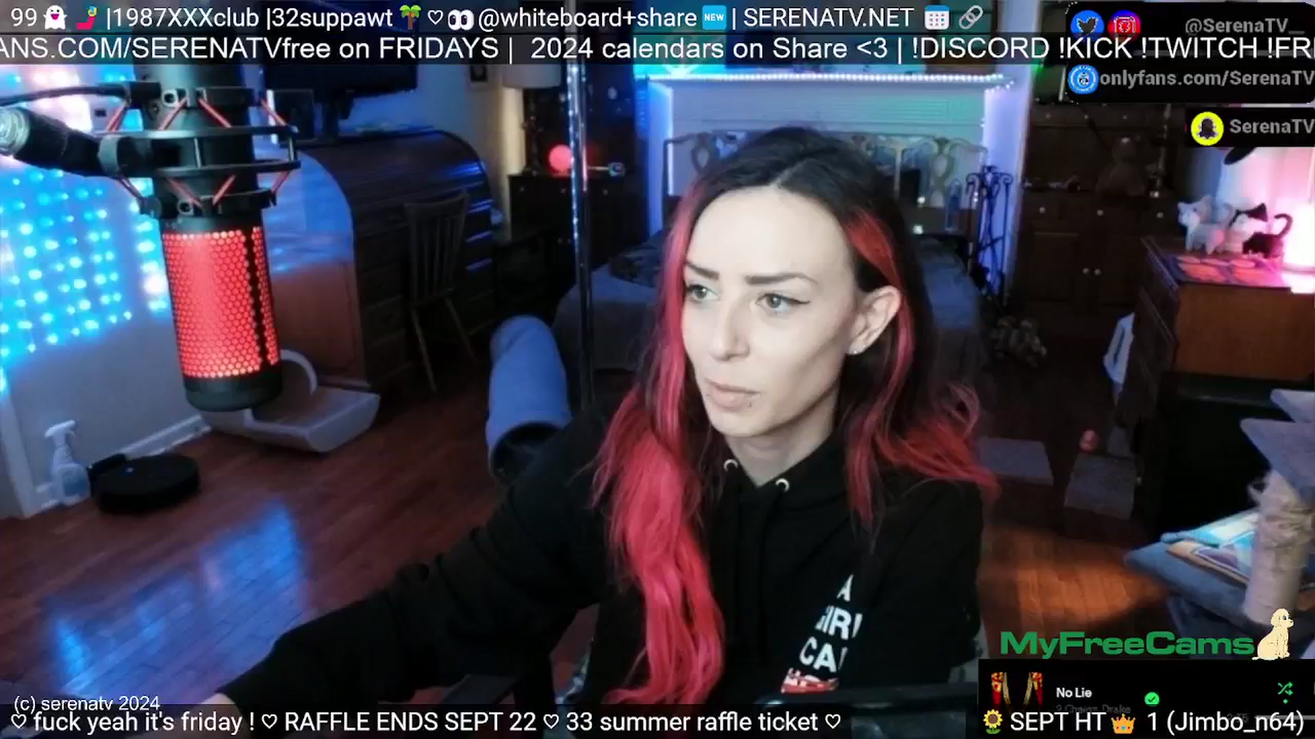 Gallery image thumbnail from serenatv's myfreecams stream on, 09/20/2024, 19:06 image 4 of 20