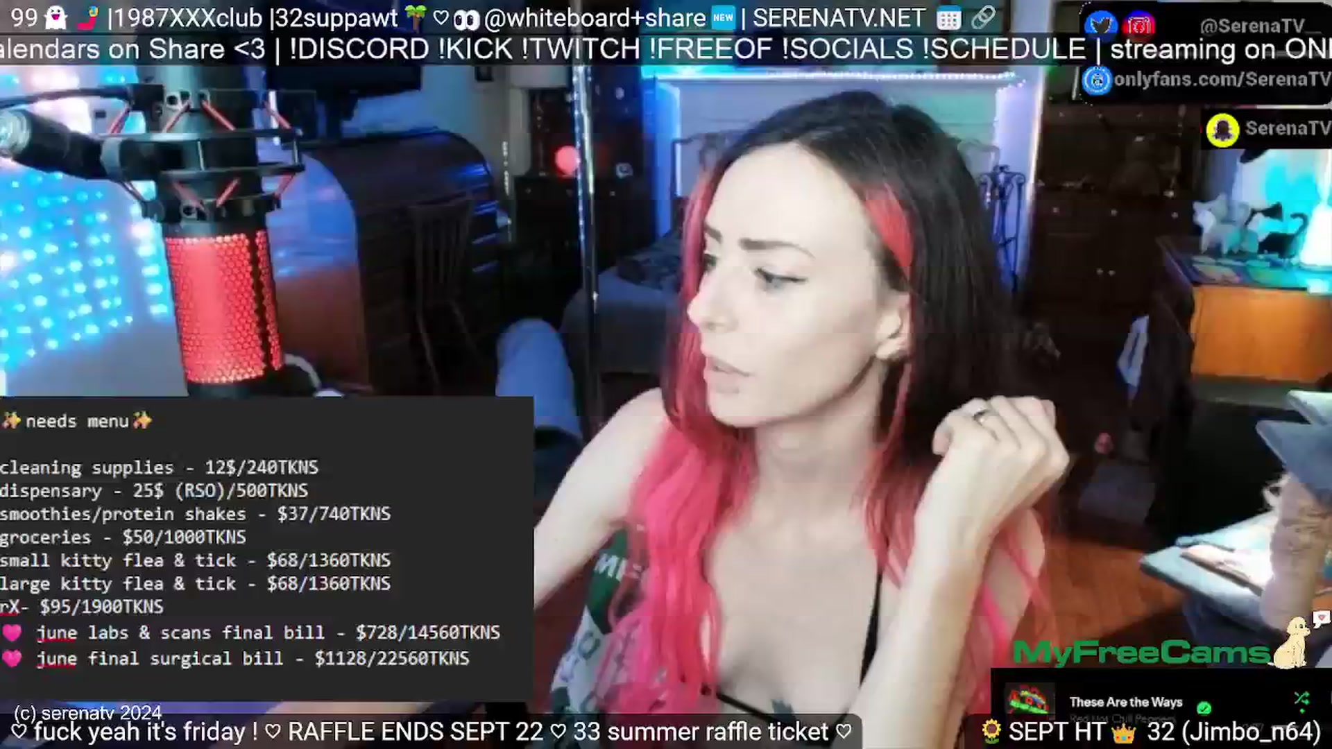 Gallery image thumbnail from serenatv's myfreecams stream on, 09/20/2024, 19:48 image 4 of 20