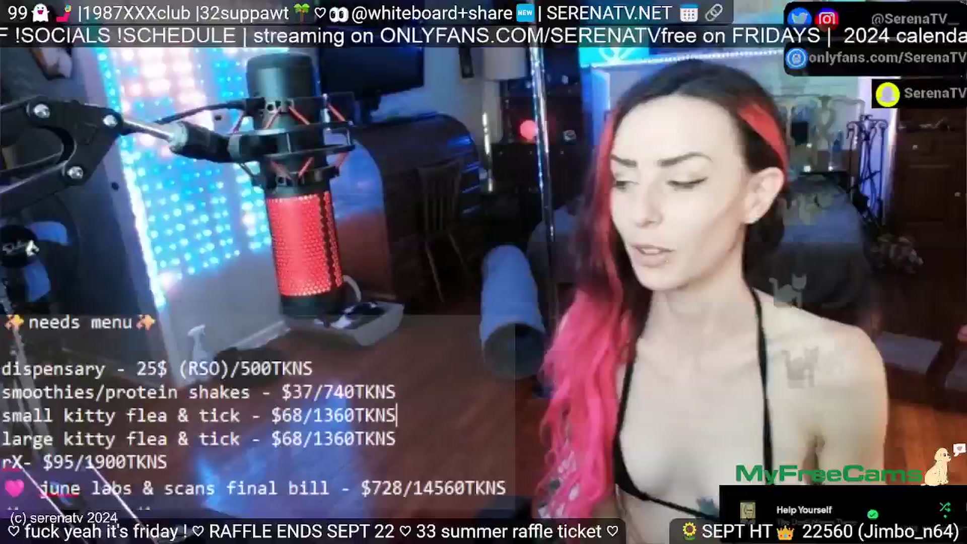 Gallery image thumbnail from serenatv's myfreecams stream on, 09/20/2024, 19:48 image 16 of 20