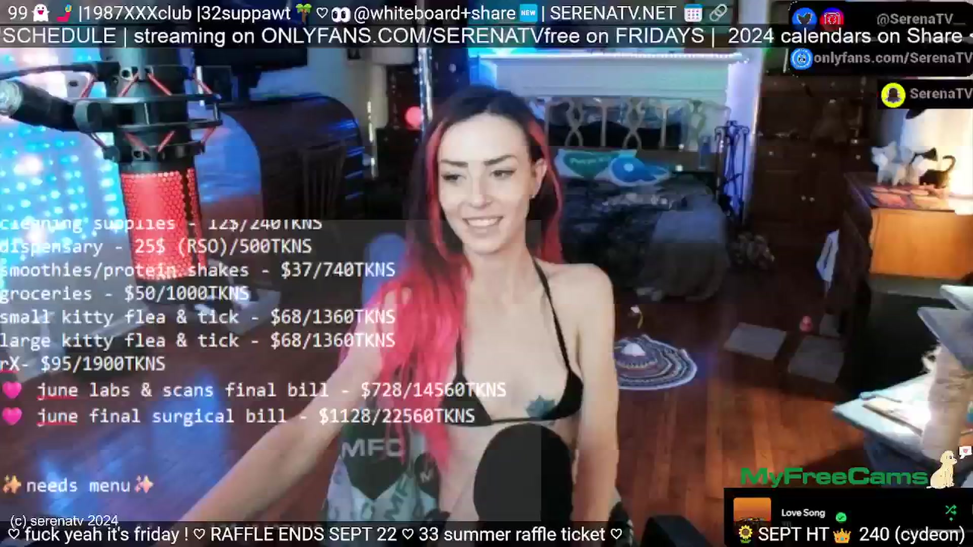 Gallery image thumbnail from serenatv's myfreecams stream on, 09/20/2024, 19:48 image 8 of 20