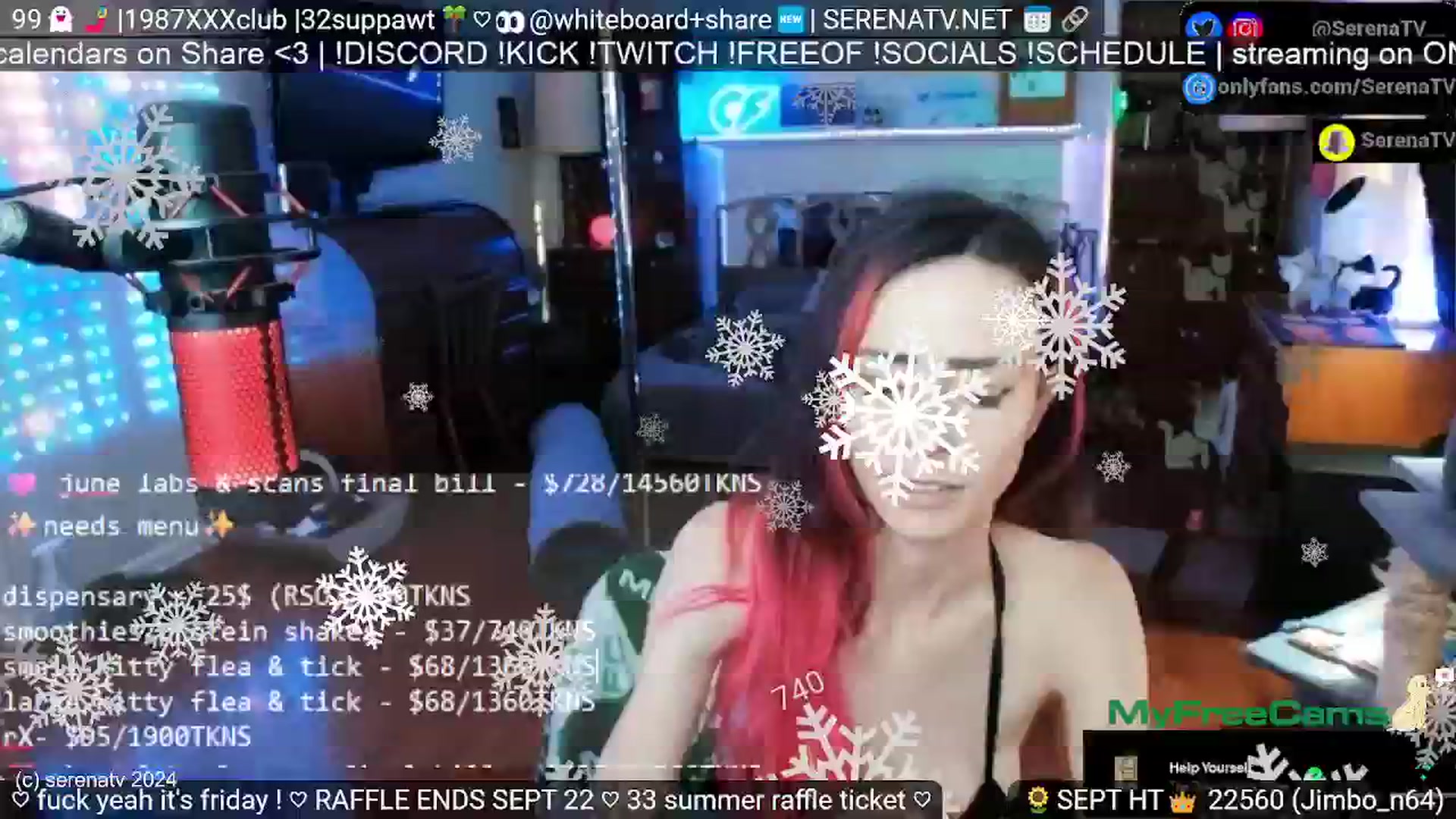 Gallery image thumbnail from serenatv's myfreecams stream on, 09/20/2024, 19:48 image 17 of 20