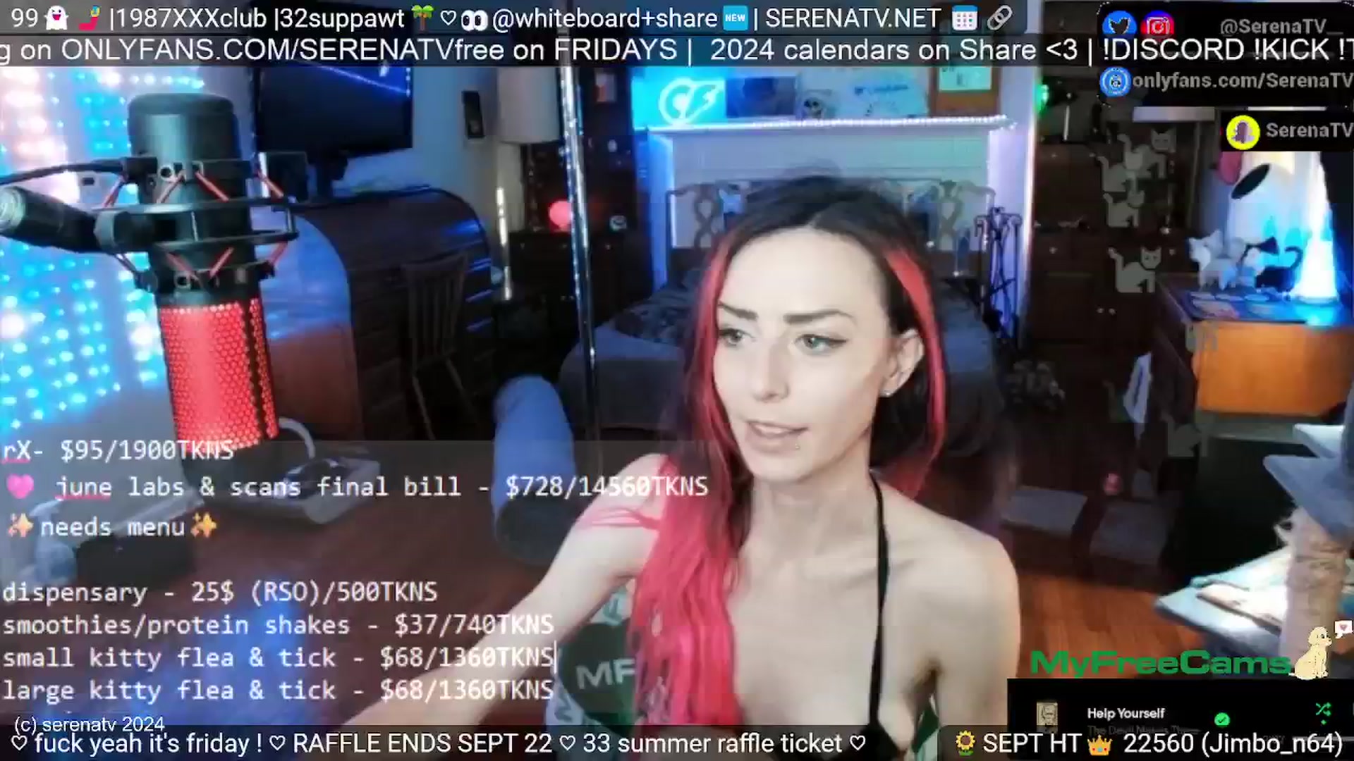 Gallery image thumbnail from serenatv's myfreecams stream on, 09/20/2024, 19:48 image 18 of 20
