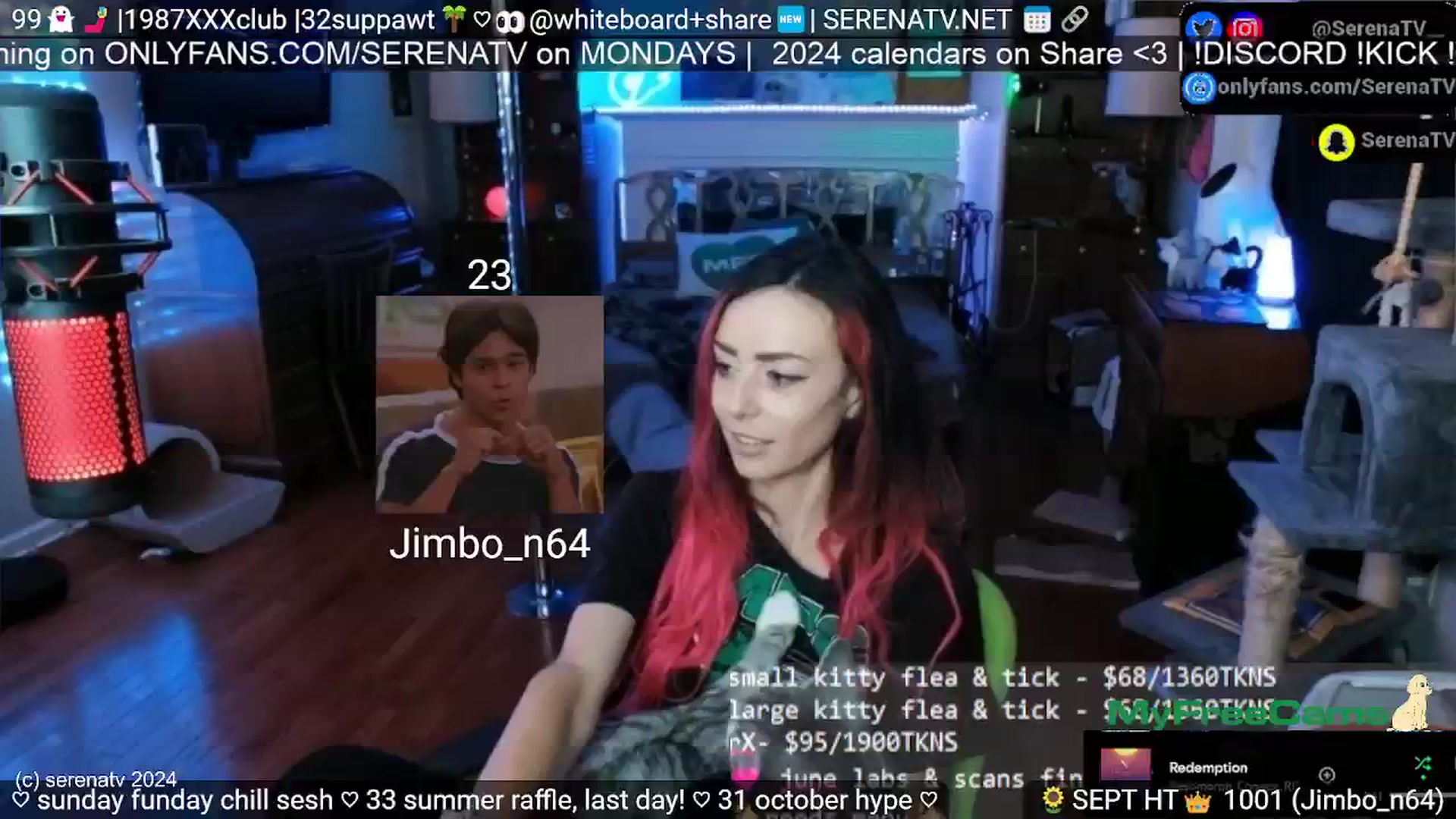 Gallery image thumbnail from serenatv's myfreecams stream on, 09/22/2024, 20:25 image 19 of 20
