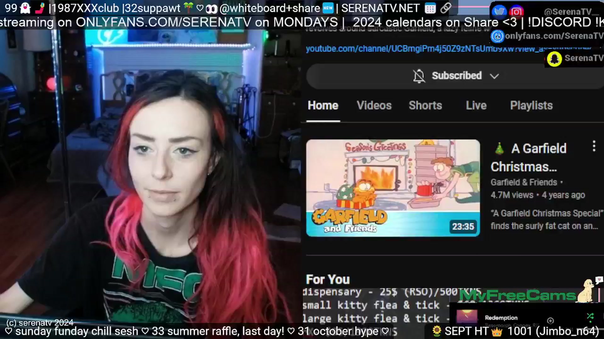 Gallery image thumbnail from serenatv's myfreecams stream on, 09/22/2024, 20:25 image 4 of 20