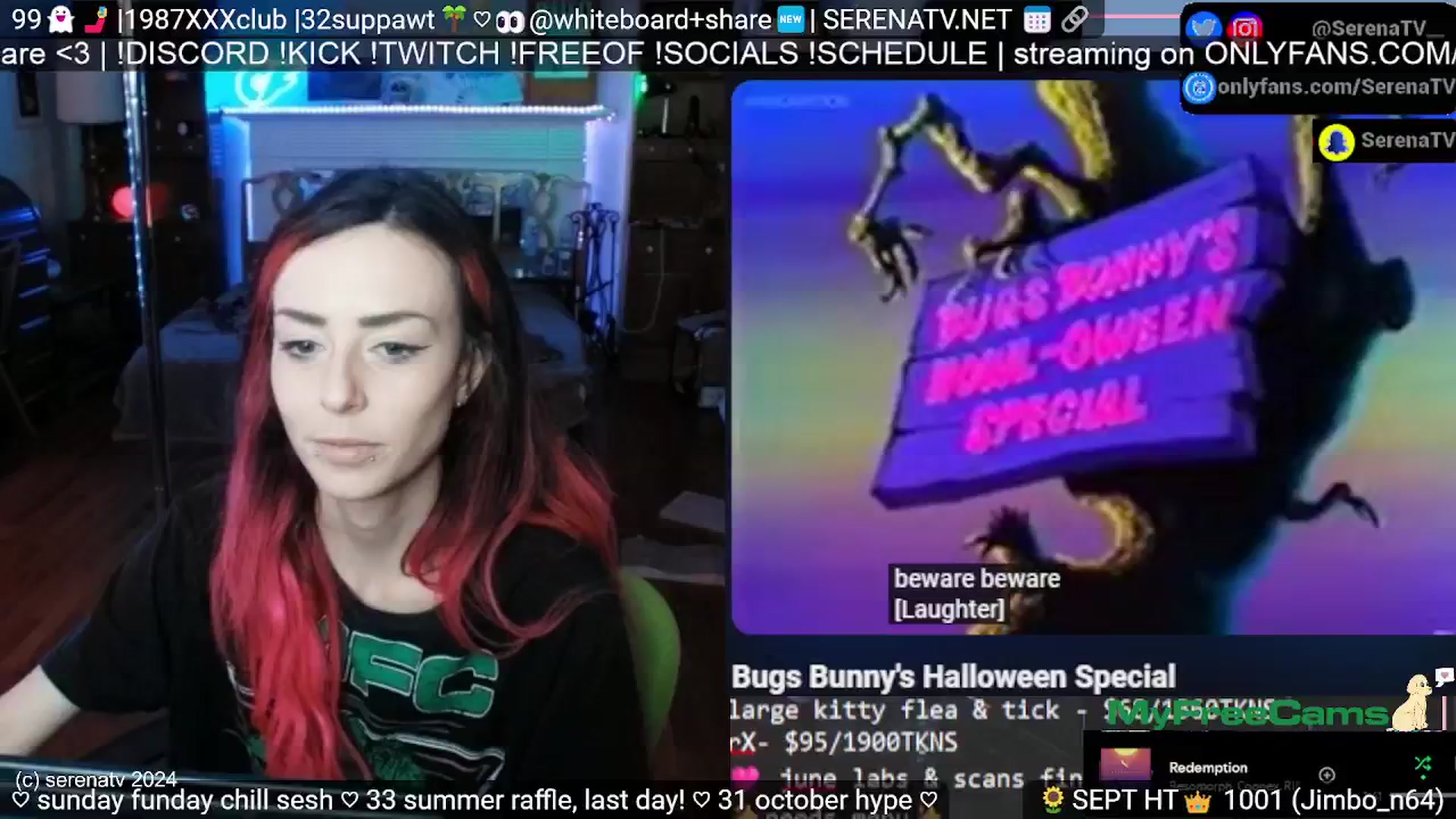 Gallery image thumbnail from serenatv's myfreecams stream on, 09/22/2024, 20:25 image 3 of 20