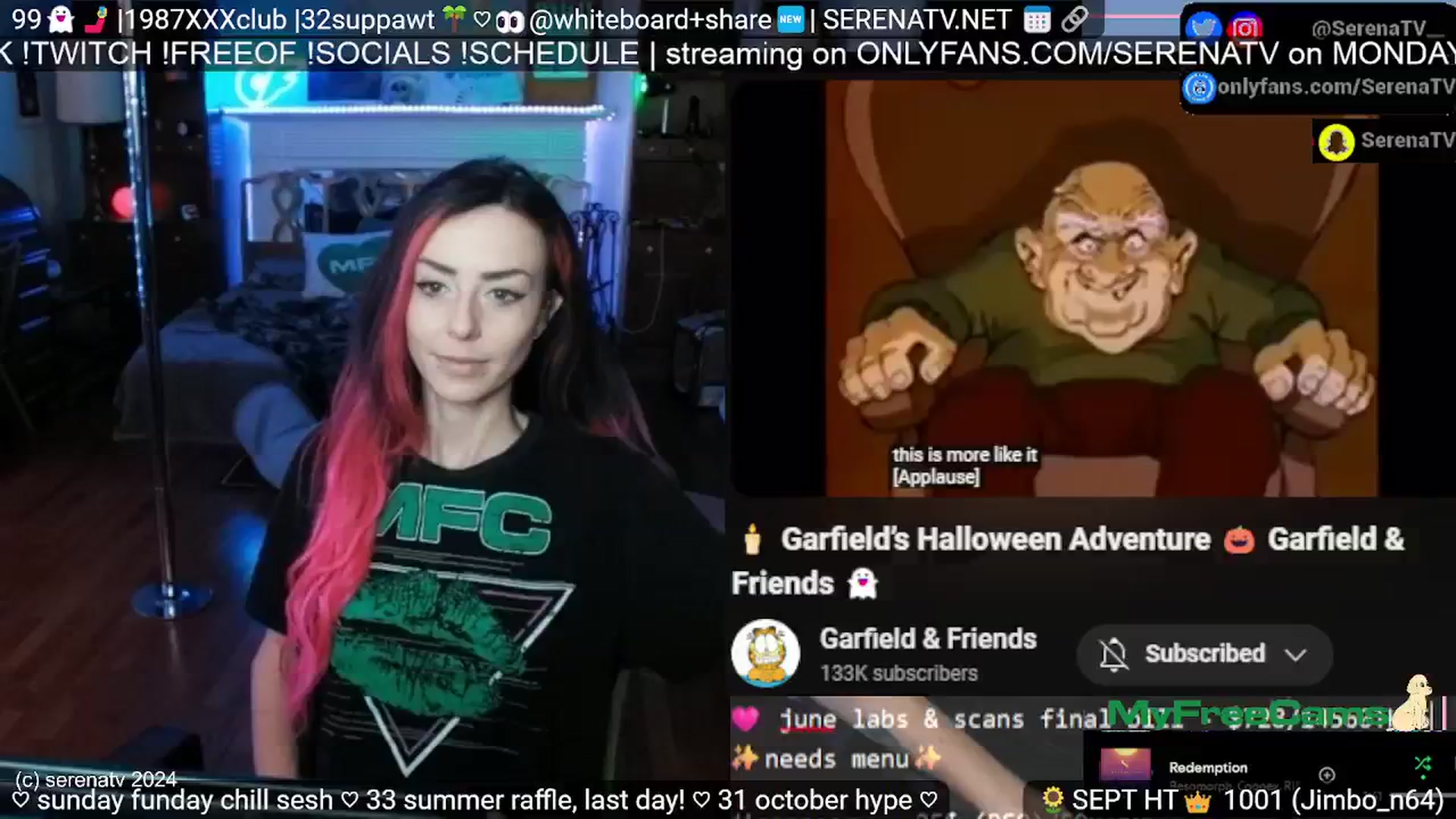 Gallery image thumbnail from serenatv's myfreecams stream on, 09/22/2024, 20:25 image 14 of 20