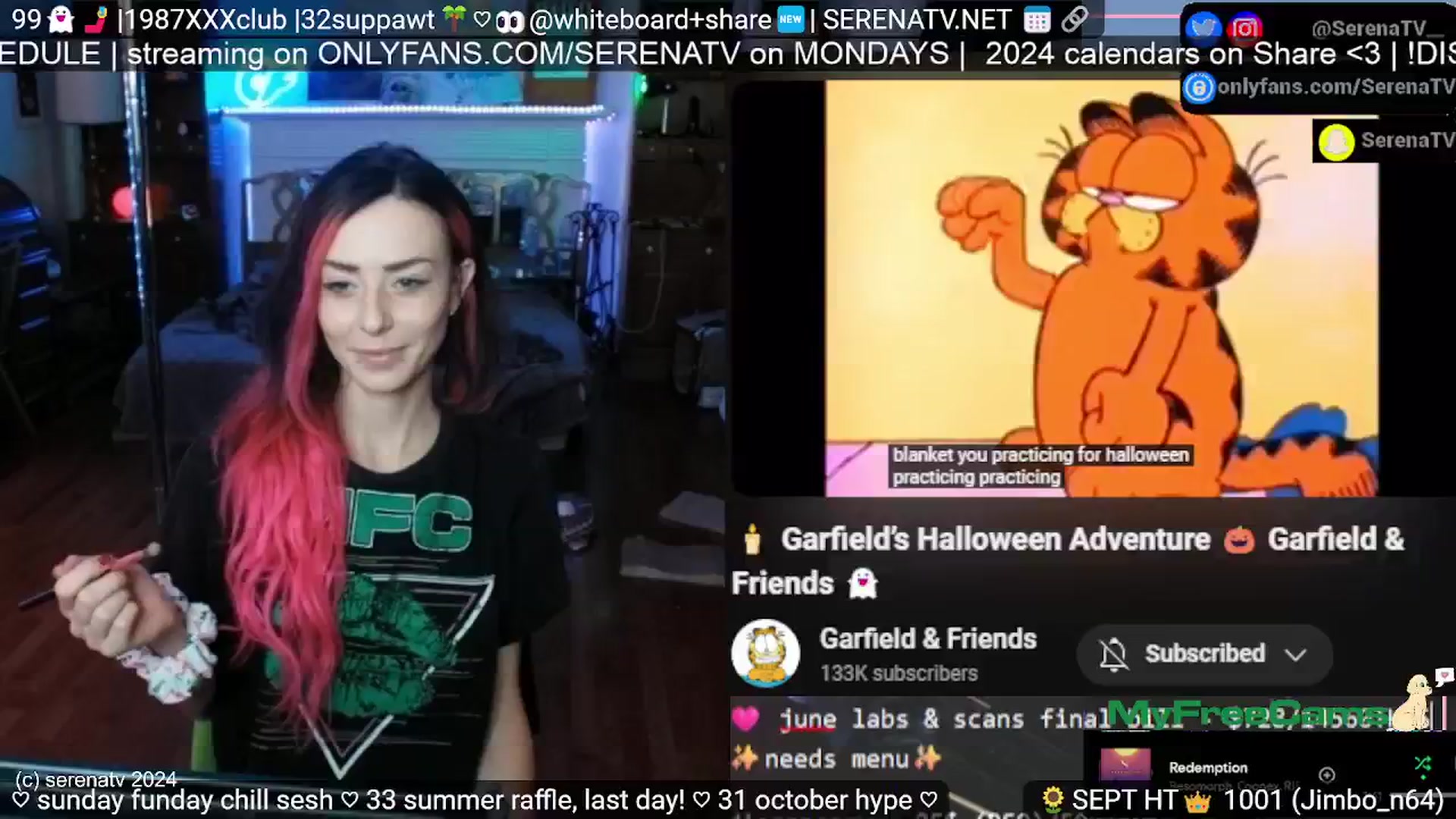 Gallery image thumbnail from serenatv's myfreecams stream on, 09/22/2024, 20:25 image 6 of 20