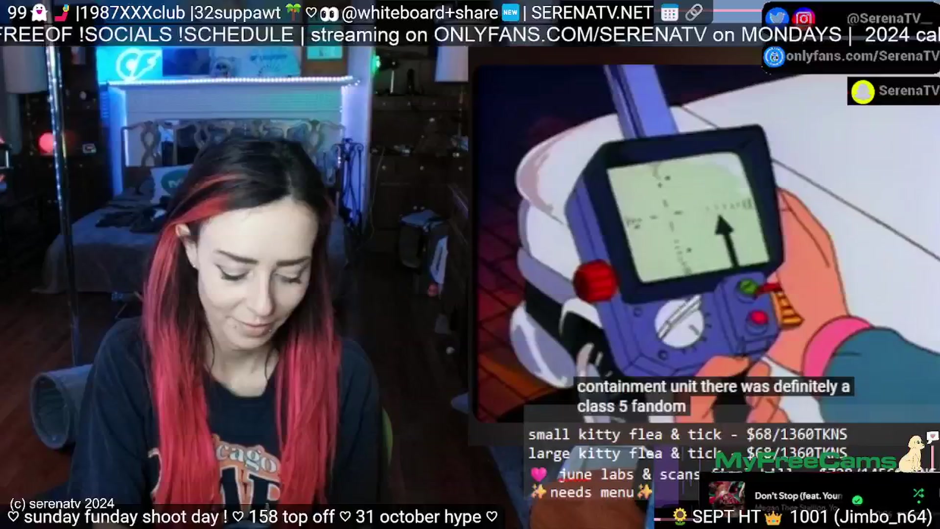 Gallery image thumbnail from serenatv's myfreecams stream on, 09/29/2024, 20:03 image 6 of 20