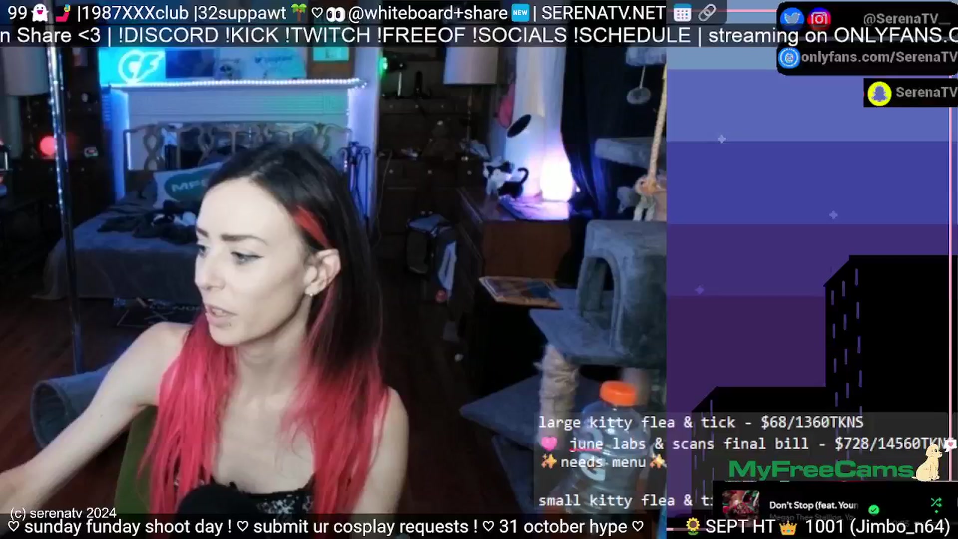 Gallery image thumbnail from serenatv's myfreecams stream on, 09/29/2024, 20:03 image 17 of 20
