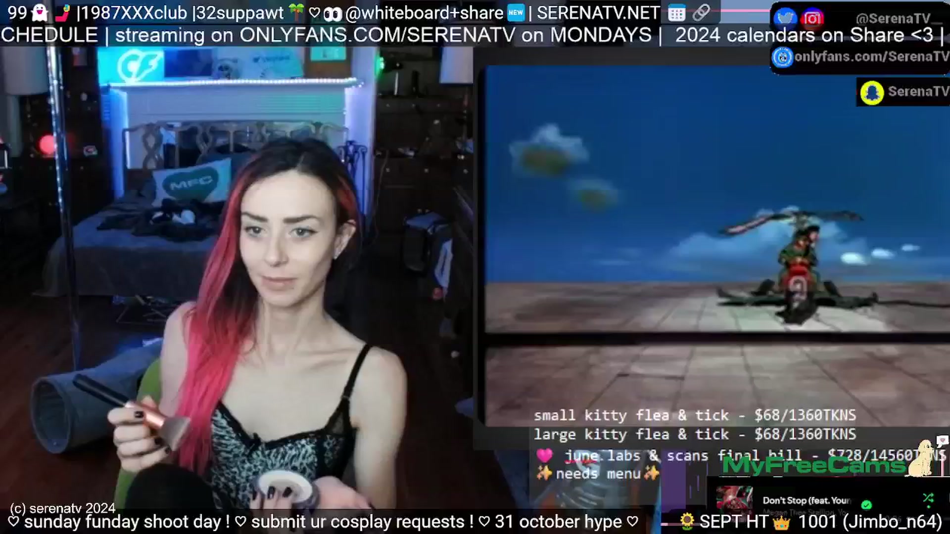 Gallery image thumbnail from serenatv's myfreecams stream on, 09/29/2024, 20:03 image 15 of 20