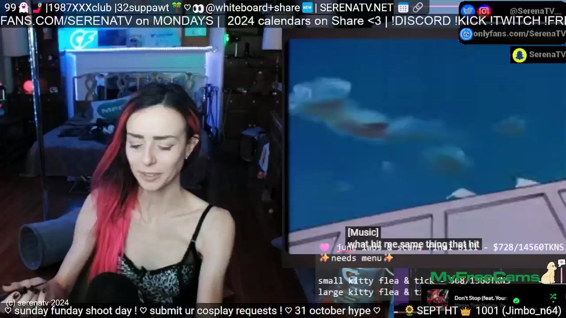 Gallery image thumbnail from serenatv's myfreecams stream on, 09/29/2024, 20:03 image 14 of 20