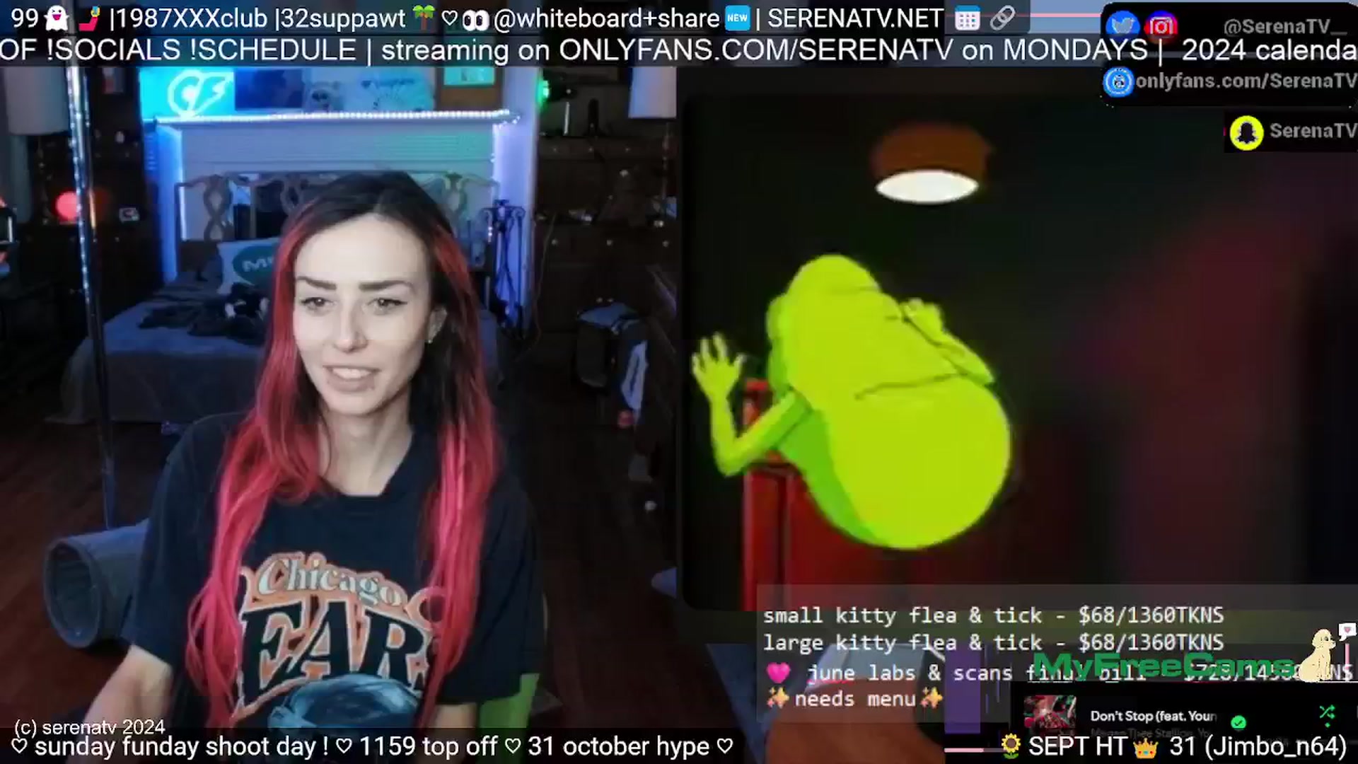 Gallery image thumbnail from serenatv's myfreecams stream on, 09/29/2024, 20:03 image 1 of 20