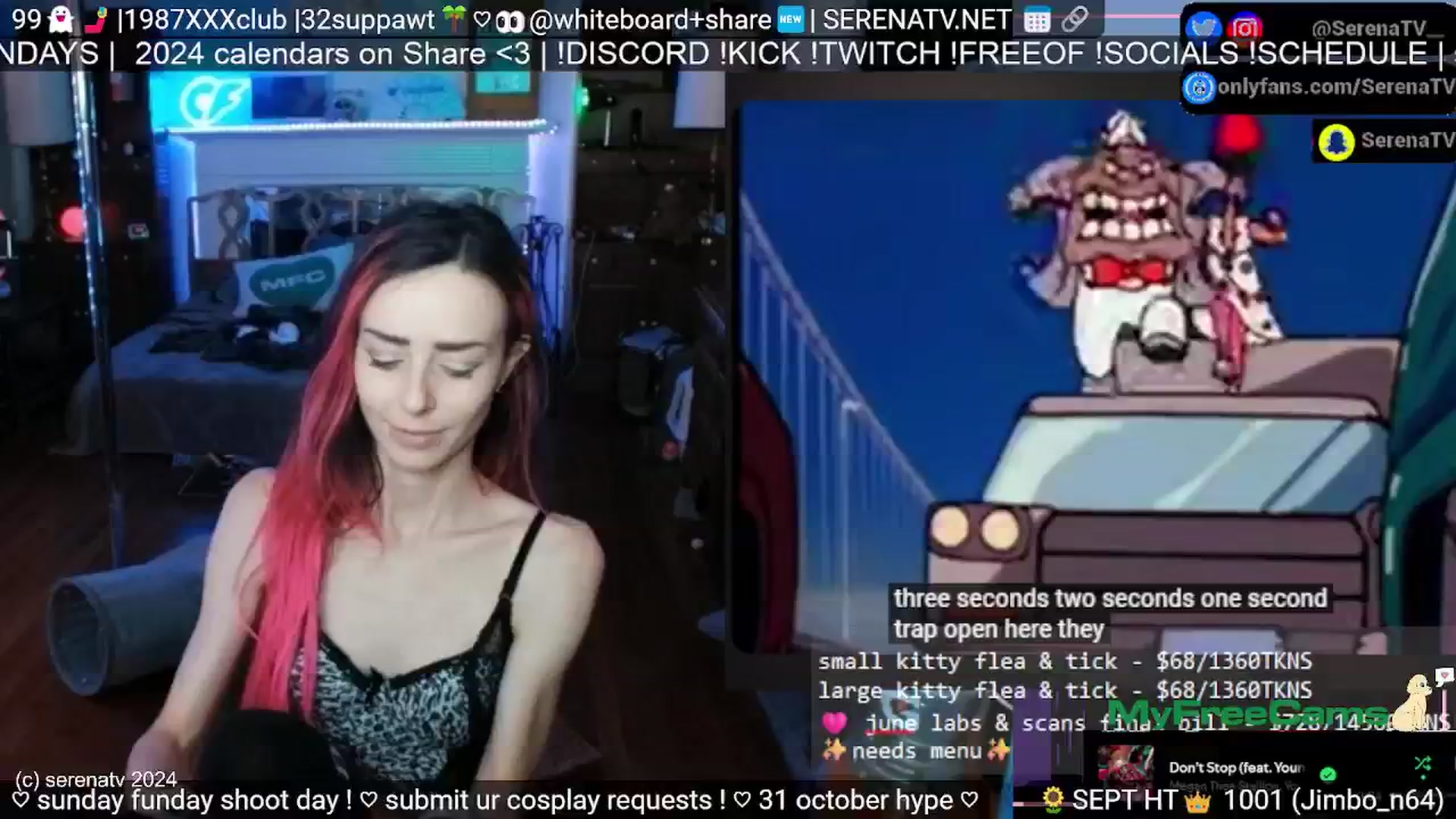 Gallery image thumbnail from serenatv's myfreecams stream on, 09/29/2024, 20:03 image 13 of 20