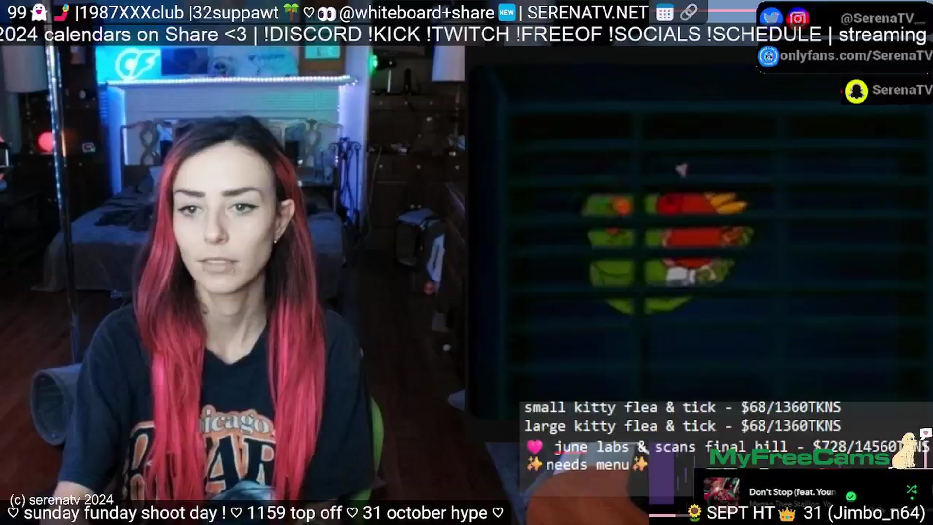 Gallery image thumbnail from serenatv's myfreecams stream on, 09/29/2024, 20:03 image 3 of 20