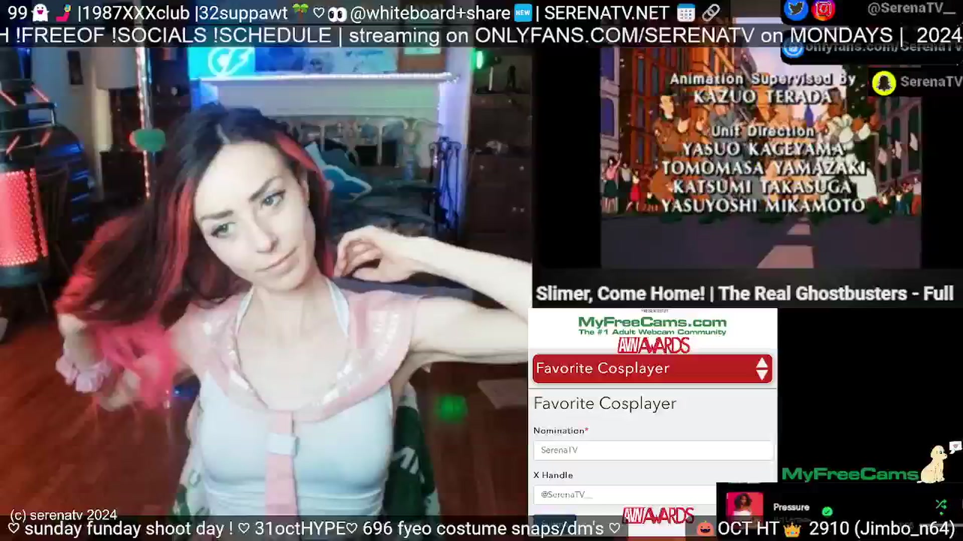 Gallery image thumbnail from serenatv's myfreecams stream on, 10/06/2024, 19:10 image 17 of 20