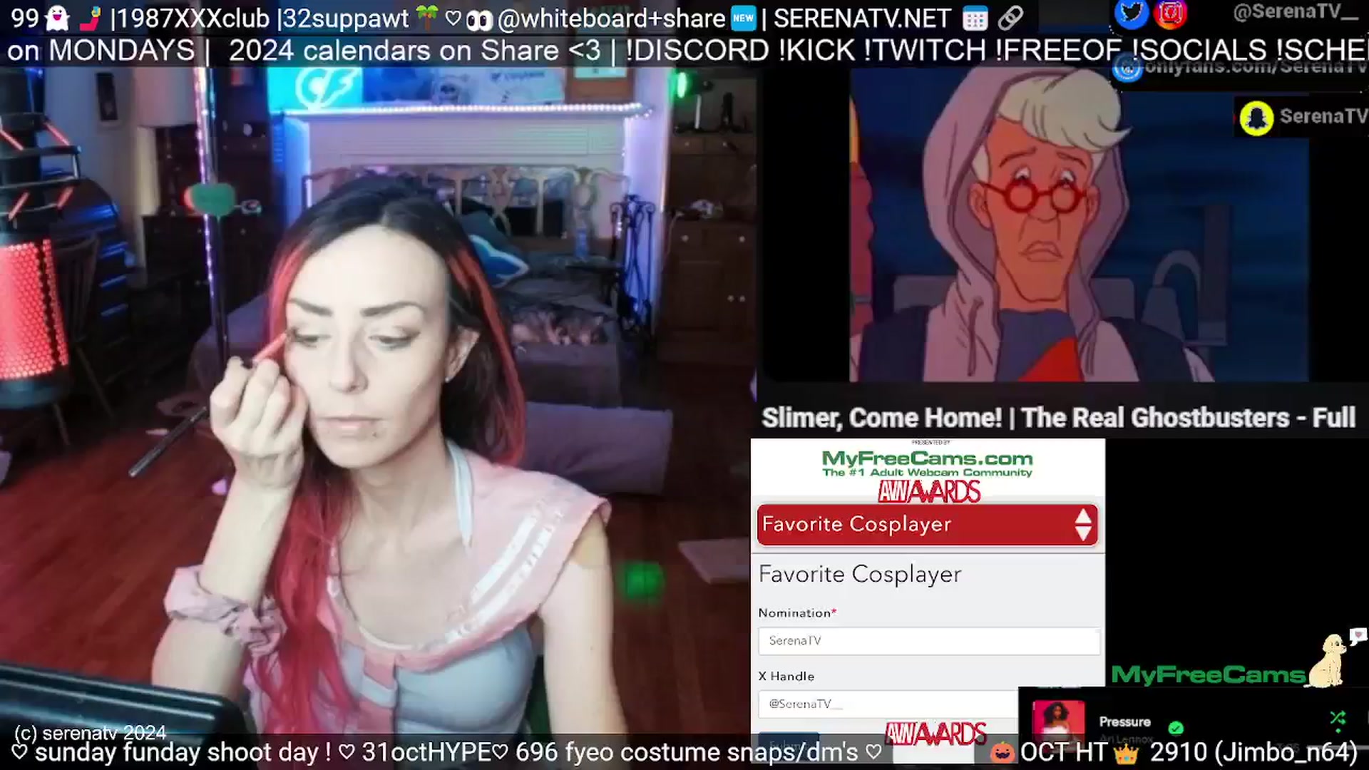 Gallery image thumbnail from serenatv's myfreecams stream on, 10/06/2024, 19:10 image 2 of 20