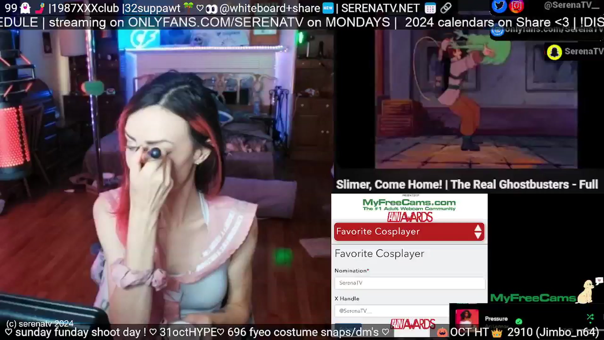 Gallery image thumbnail from serenatv's myfreecams stream on, 10/06/2024, 19:10 image 4 of 20