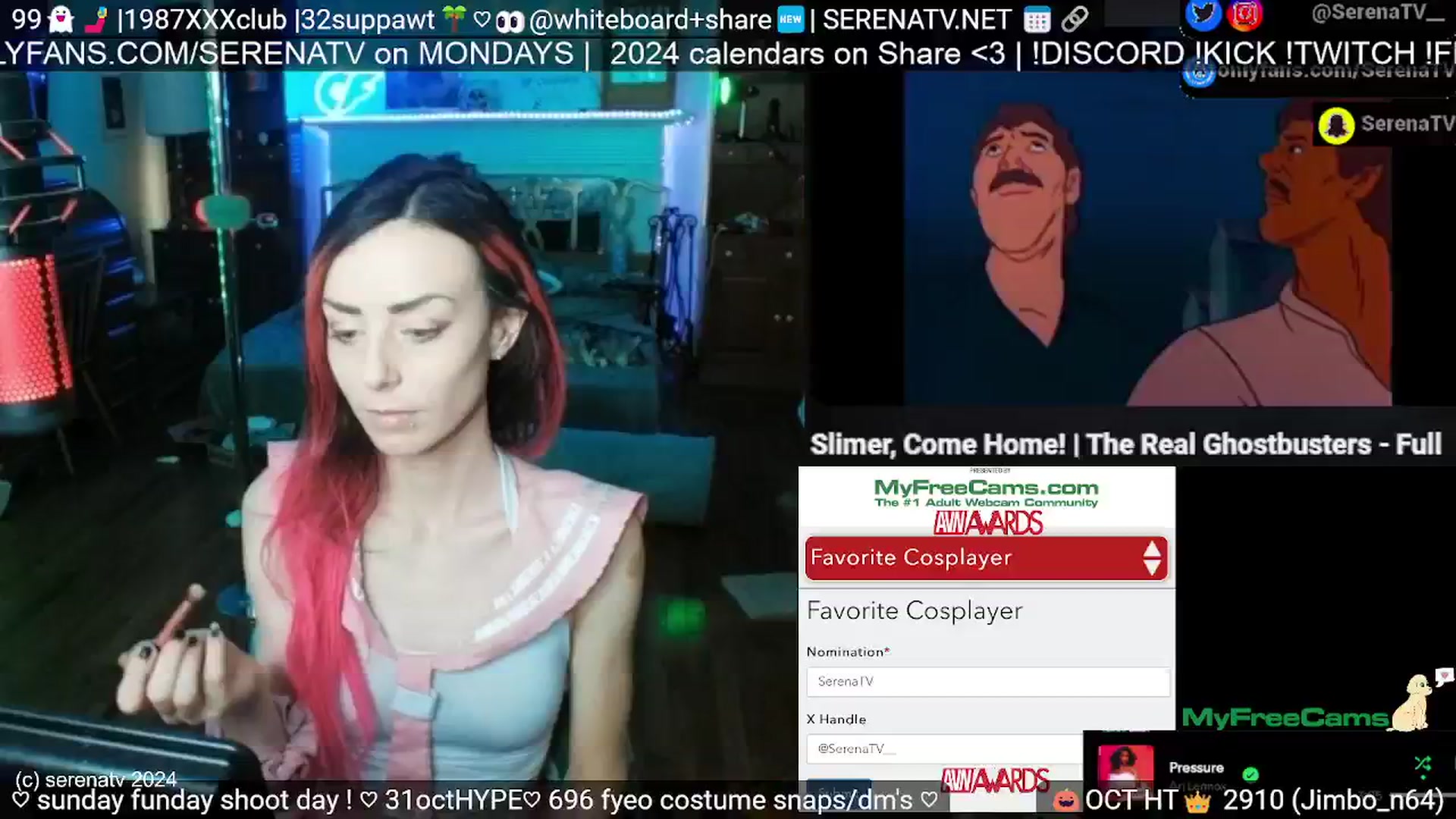 Gallery image thumbnail from serenatv's myfreecams stream on, 10/06/2024, 19:10 image 3 of 20