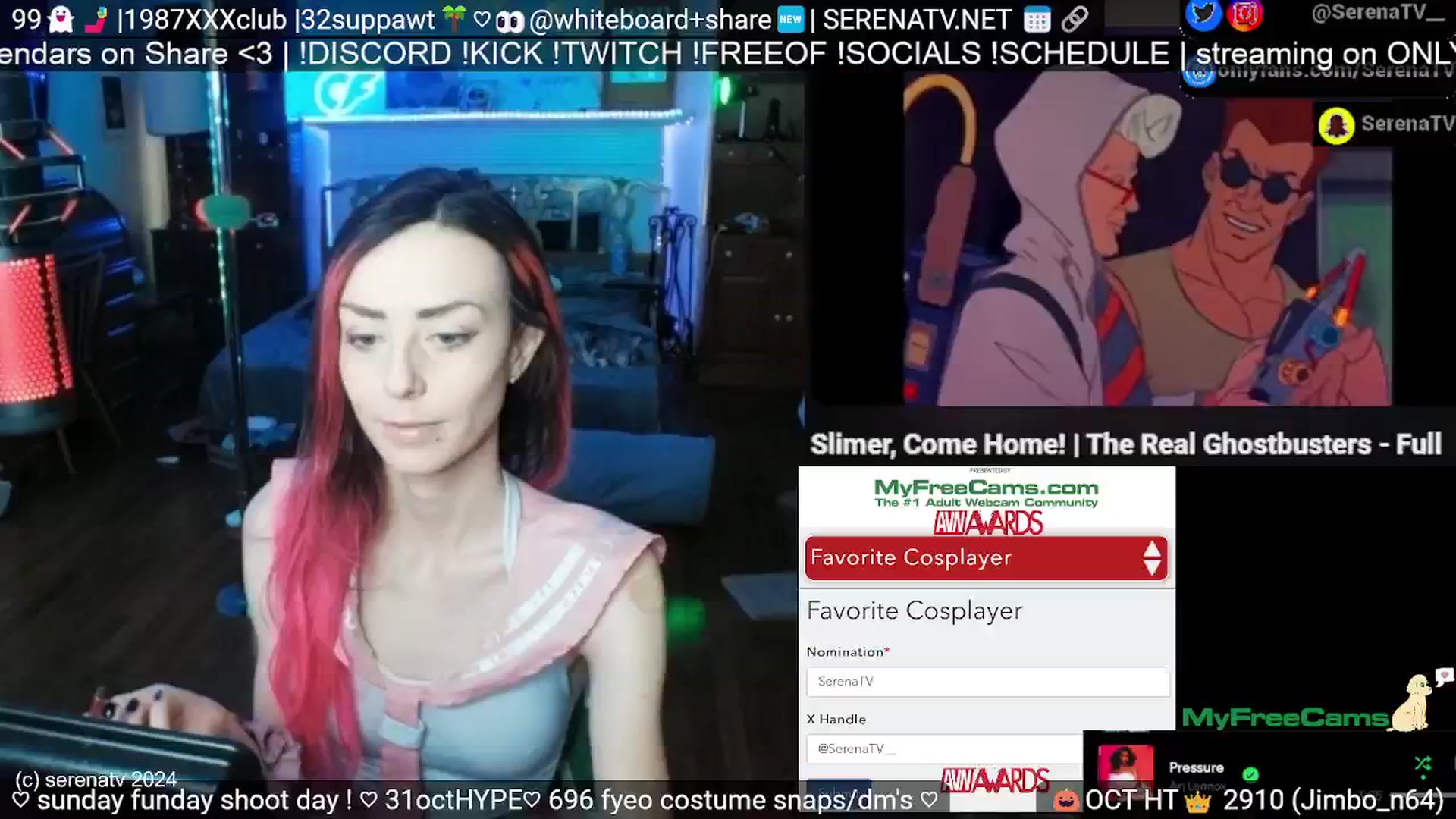 Gallery image thumbnail from serenatv's myfreecams stream on, 10/06/2024, 19:10 image 1 of 20