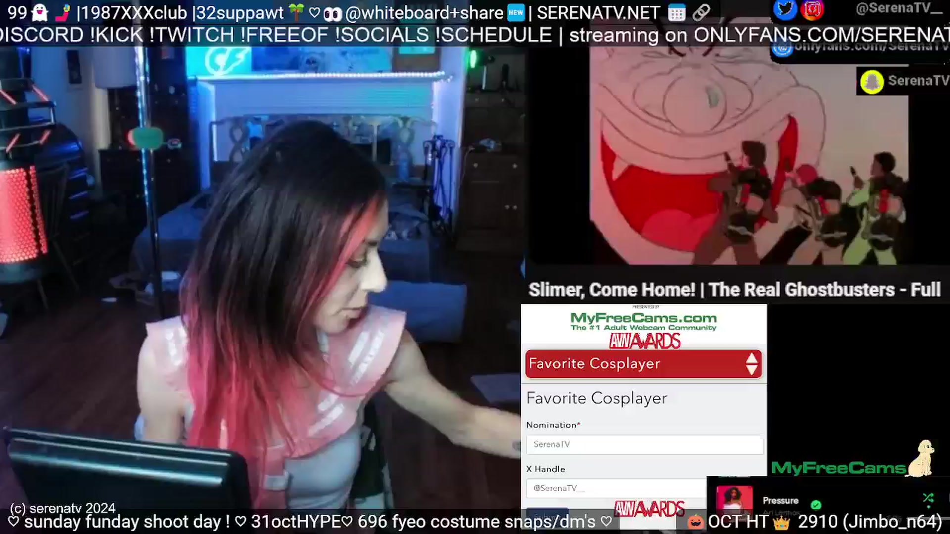 Gallery image thumbnail from serenatv's myfreecams stream on, 10/06/2024, 19:10 image 12 of 20