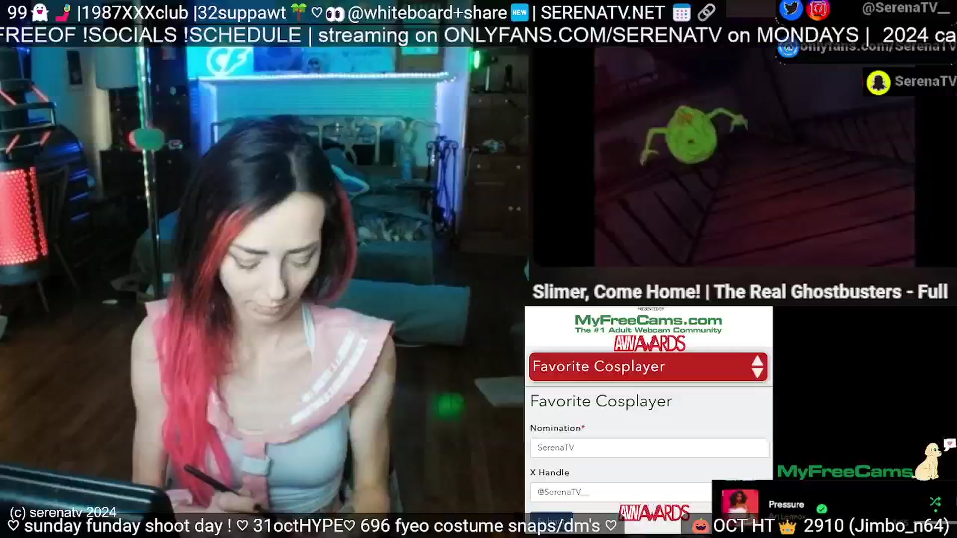 Gallery image thumbnail from serenatv's myfreecams stream on, 10/06/2024, 19:10 image 5 of 20