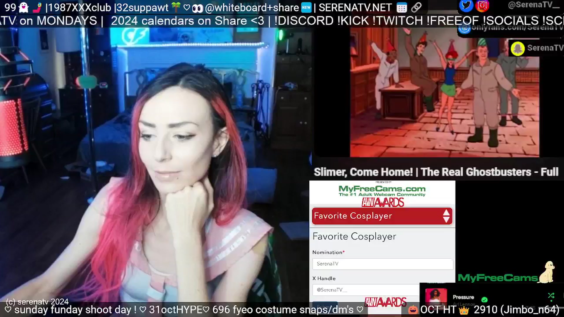 Gallery image thumbnail from serenatv's myfreecams stream on, 10/06/2024, 19:10 image 14 of 20