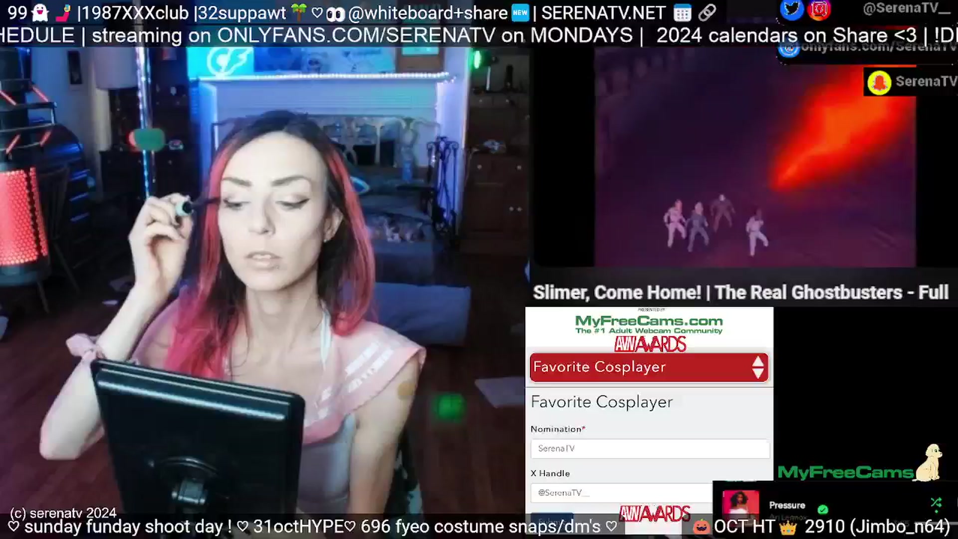 Gallery image thumbnail from serenatv's myfreecams stream on, 10/06/2024, 19:10 image 10 of 20