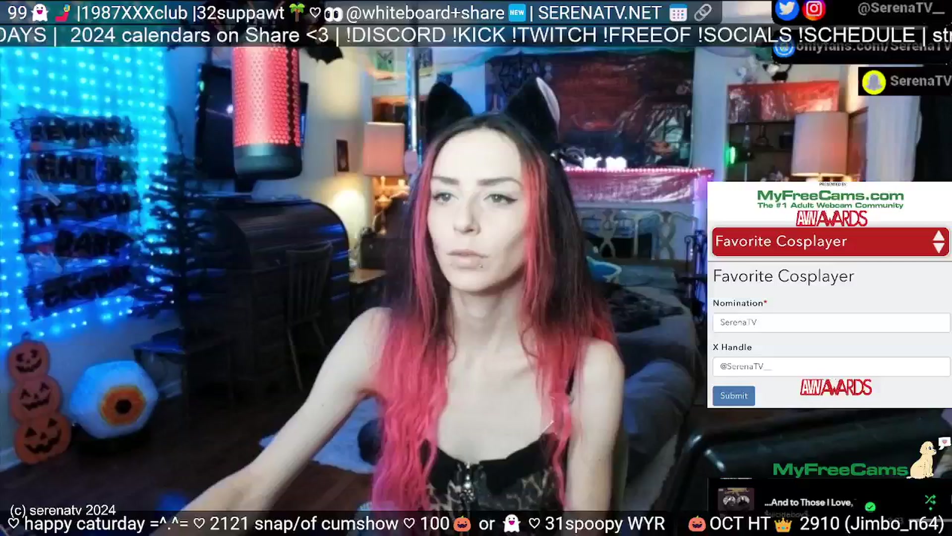 Gallery image thumbnail from serenatv's myfreecams stream on, 10/12/2024, 19:59 image 11 of 20