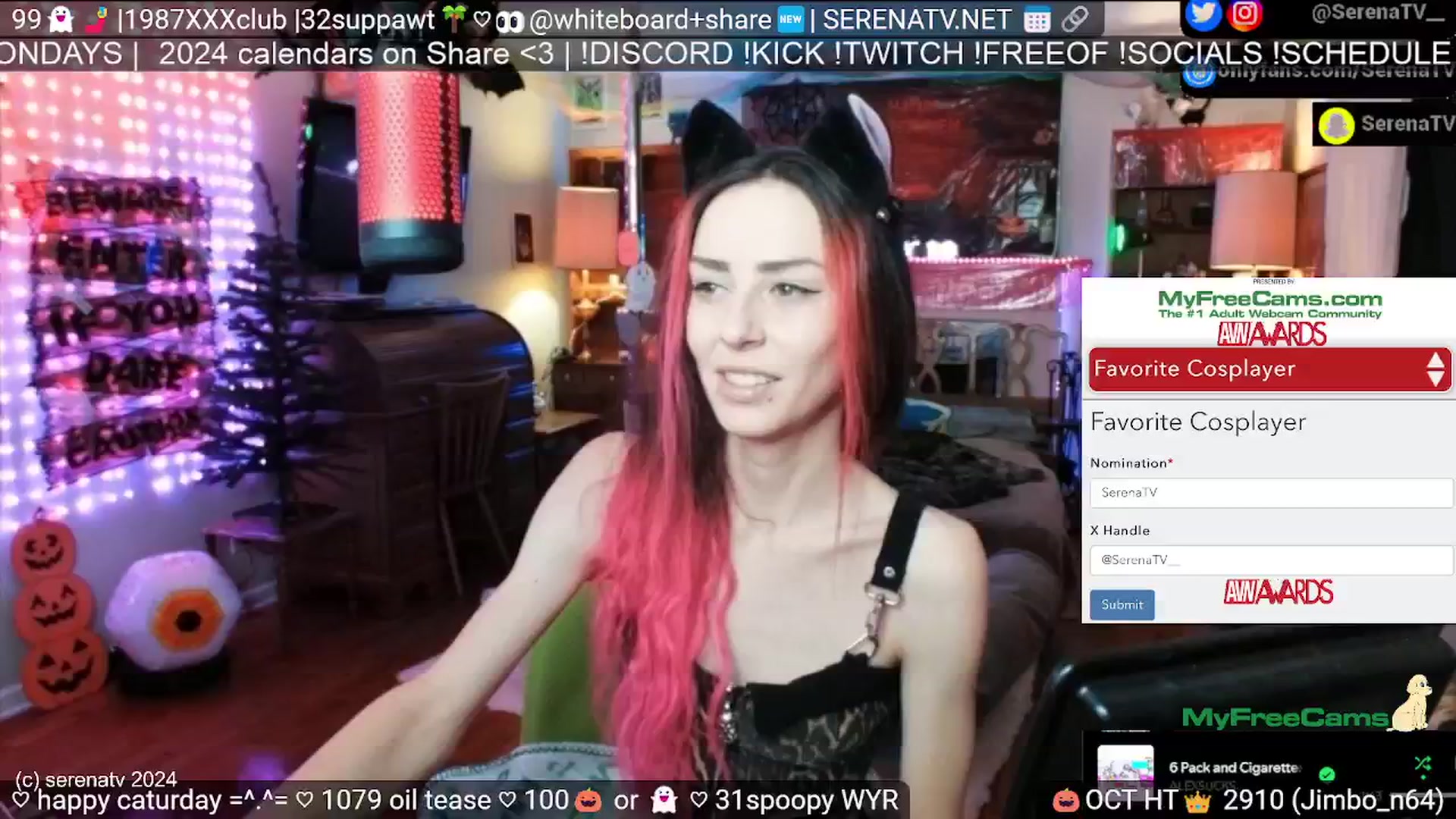 Gallery image thumbnail from serenatv's myfreecams stream on, 10/12/2024, 19:59 image 6 of 20