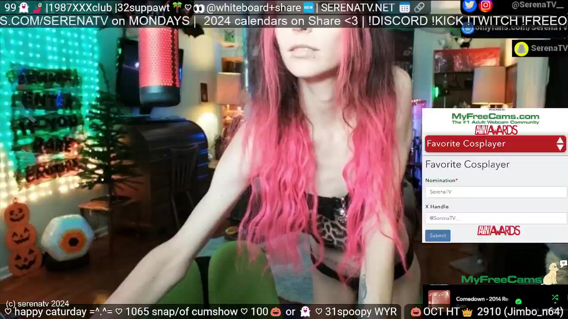 Gallery image thumbnail from serenatv's myfreecams stream on, 10/12/2024, 19:59 image 13 of 20