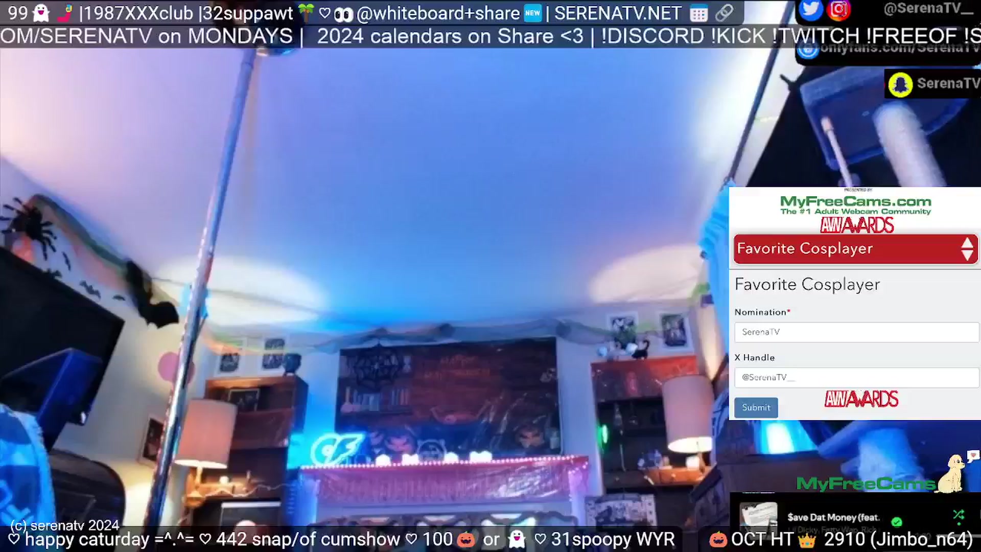 Gallery image thumbnail from serenatv's myfreecams stream on, 10/12/2024, 19:59 image 18 of 20