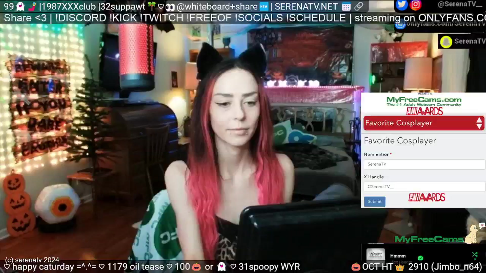 Gallery image thumbnail from serenatv's myfreecams stream on, 10/12/2024, 19:59 image 4 of 20