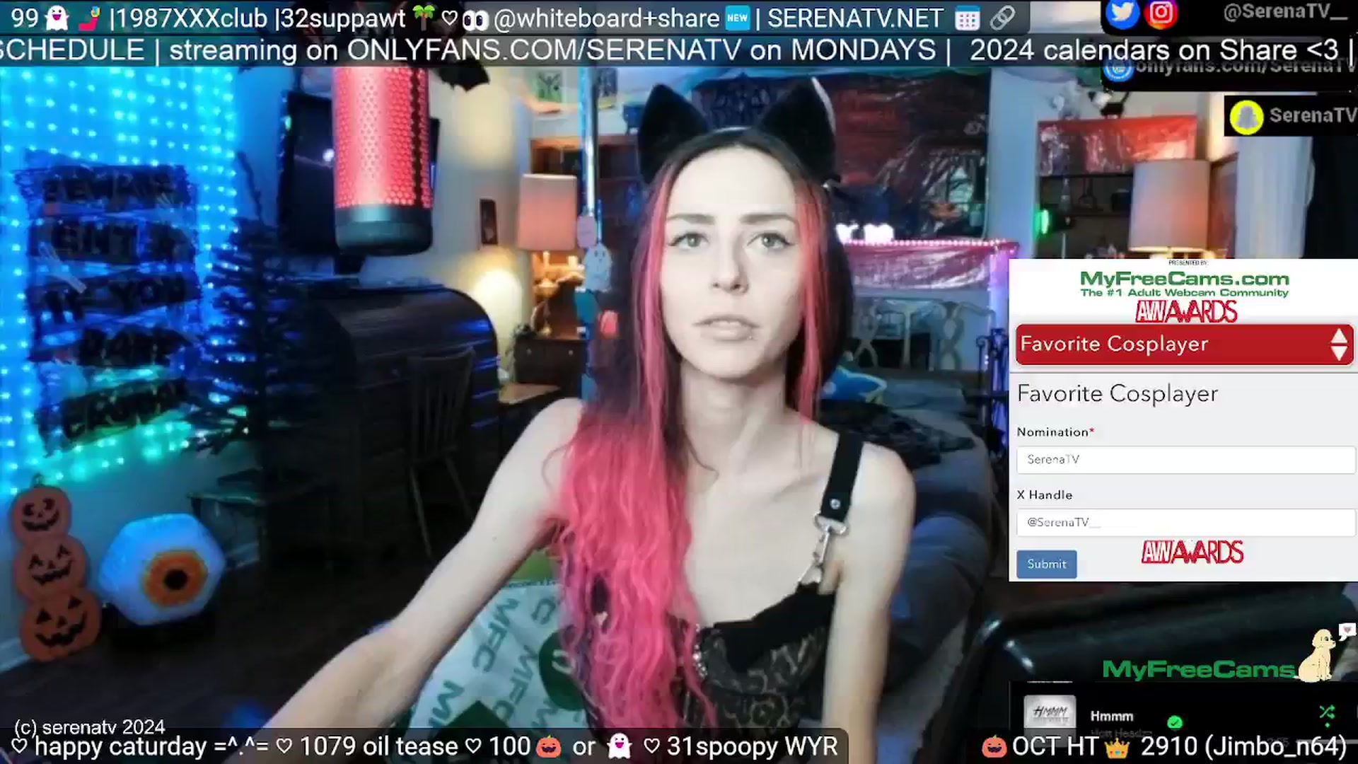 Gallery image thumbnail from serenatv's myfreecams stream on, 10/12/2024, 19:59 image 5 of 20