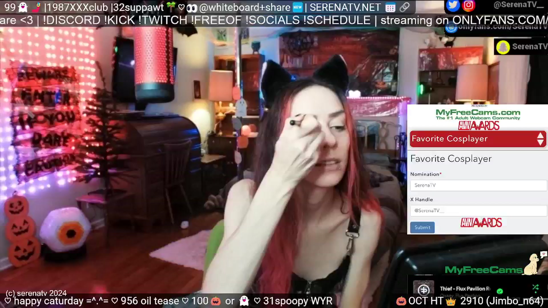 Gallery image thumbnail from serenatv's myfreecams stream on, 10/12/2024, 19:59 image 9 of 20