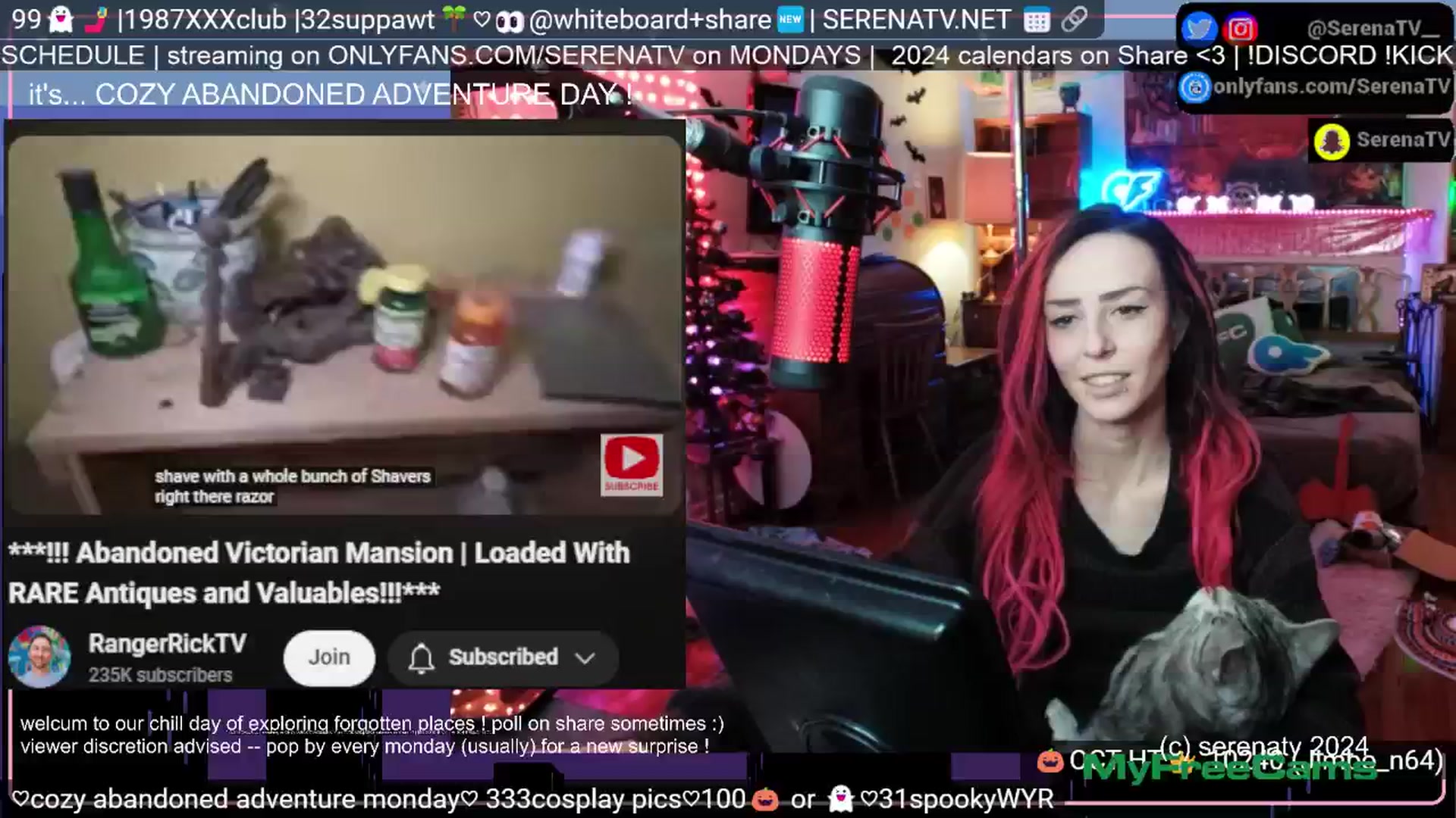 Gallery image thumbnail from serenatv's myfreecams stream on, 10/21/2024, 19:20 image 3 of 20