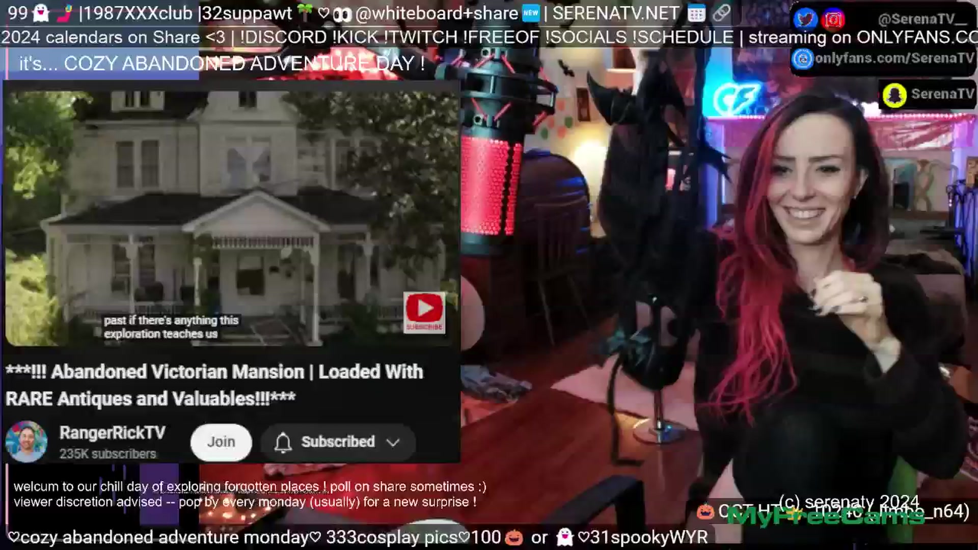 Gallery image thumbnail from serenatv's myfreecams stream on, 10/21/2024, 19:20 image 20 of 20